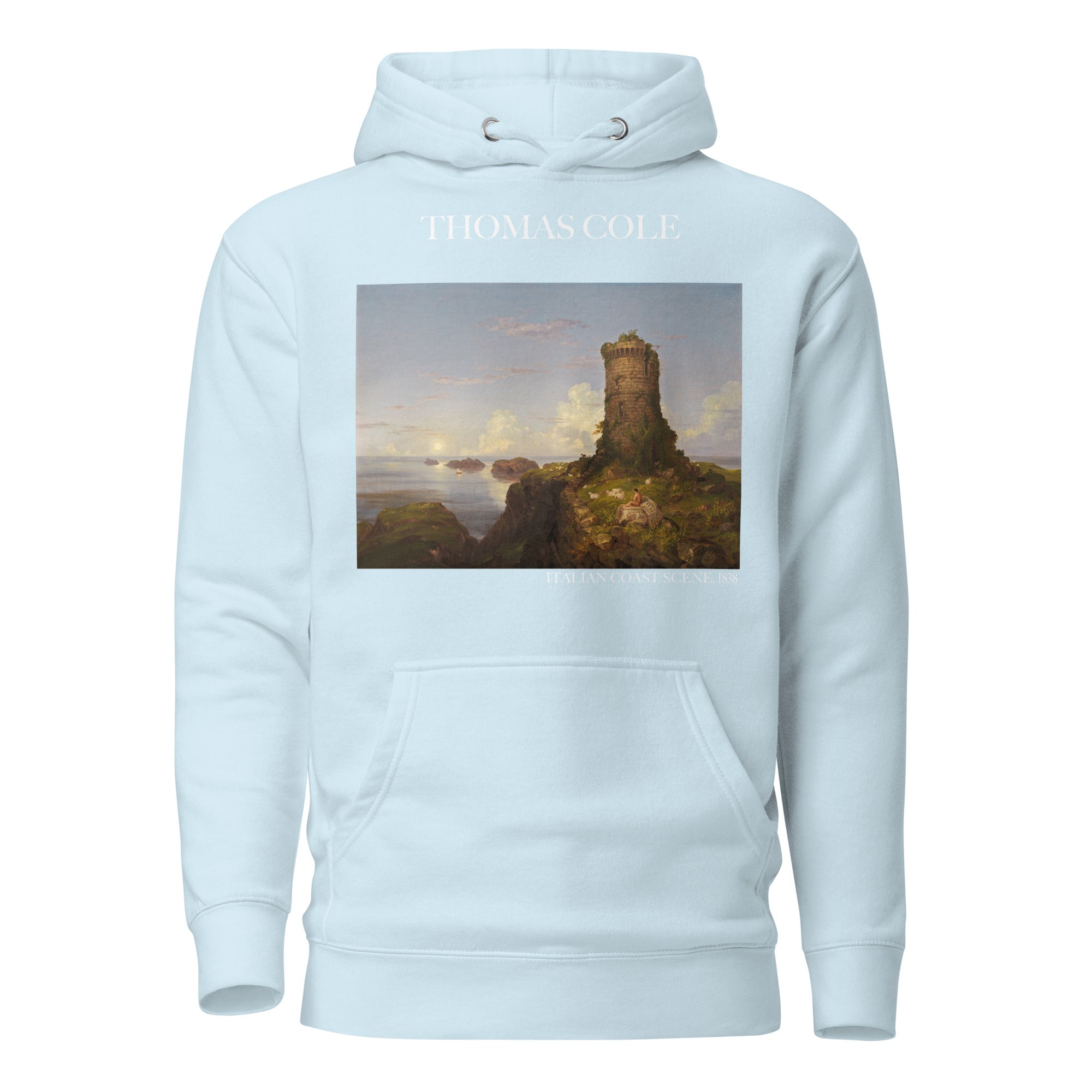 Thomas Cole 'Italian Coast Scene' Famous Painting Hoodie | Unisex Premium Art Hoodie