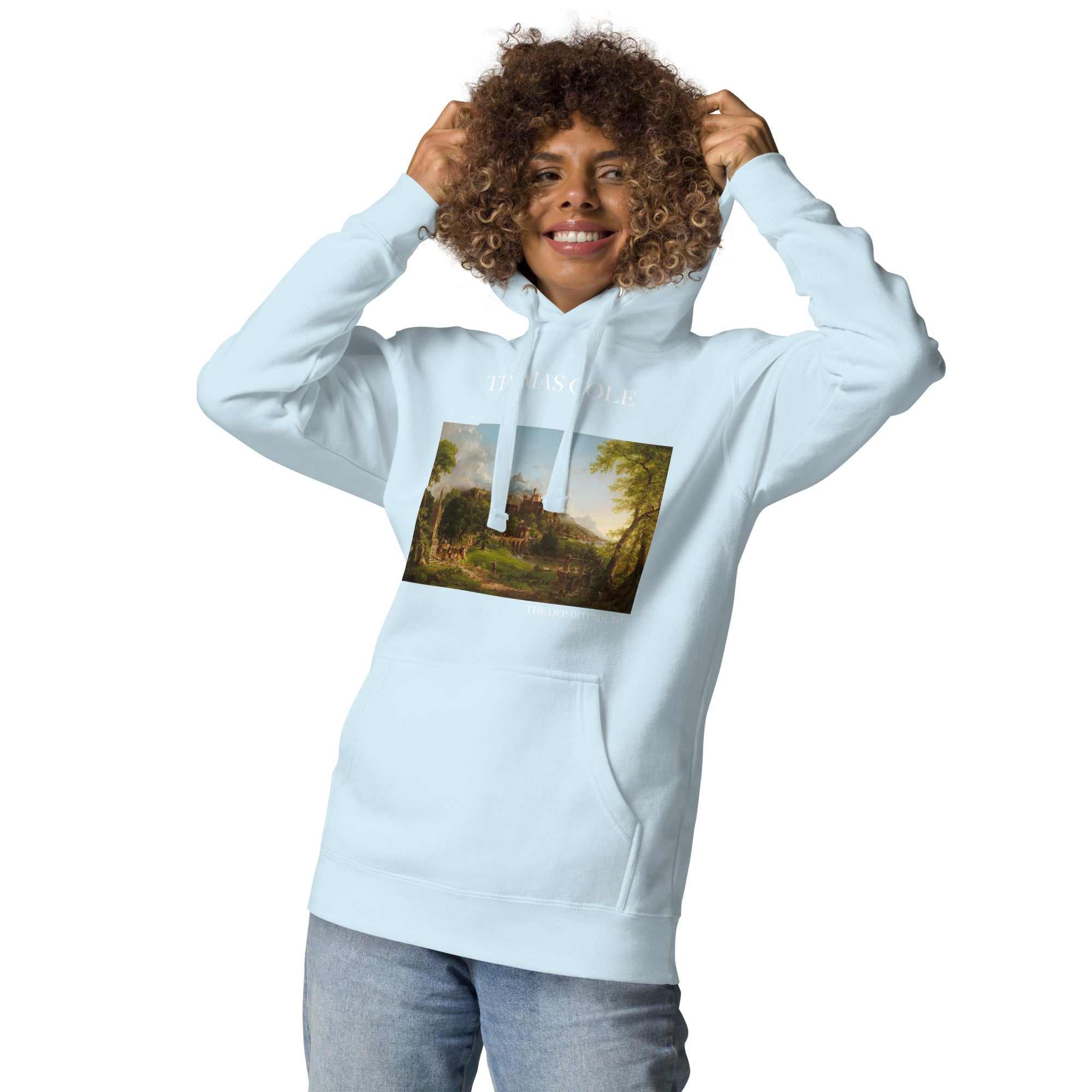 Thomas Cole 'The Departure' Famous Painting Hoodie | Unisex Premium Art Hoodie