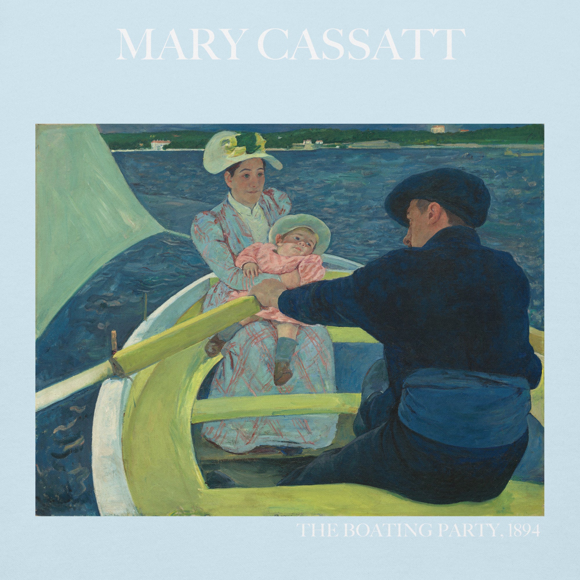 Kapuzenpullover mit berühmtem Gemälde „The Boating Party“ von Mary Cassatt | Unisex-Kapuzenpullover mit Premium-Kunstmotiv