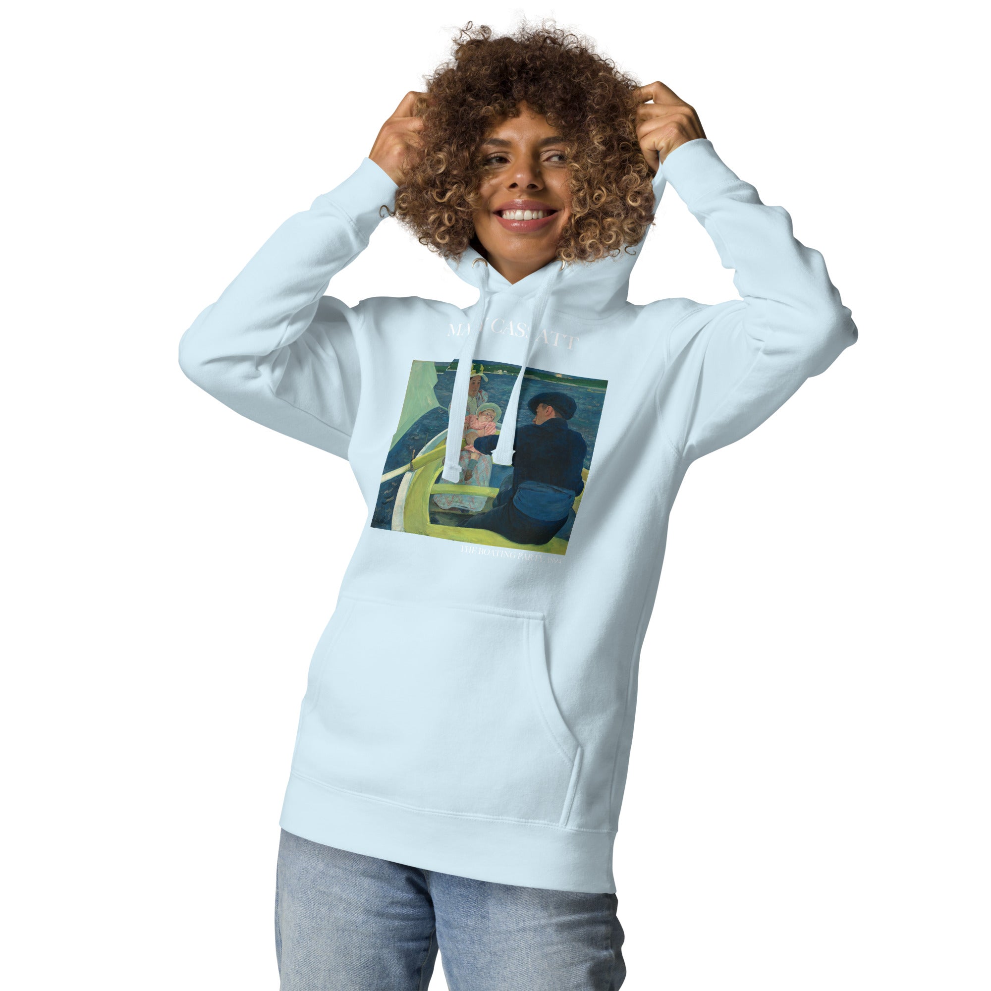 Kapuzenpullover mit berühmtem Gemälde „The Boating Party“ von Mary Cassatt | Unisex-Kapuzenpullover mit Premium-Kunstmotiv