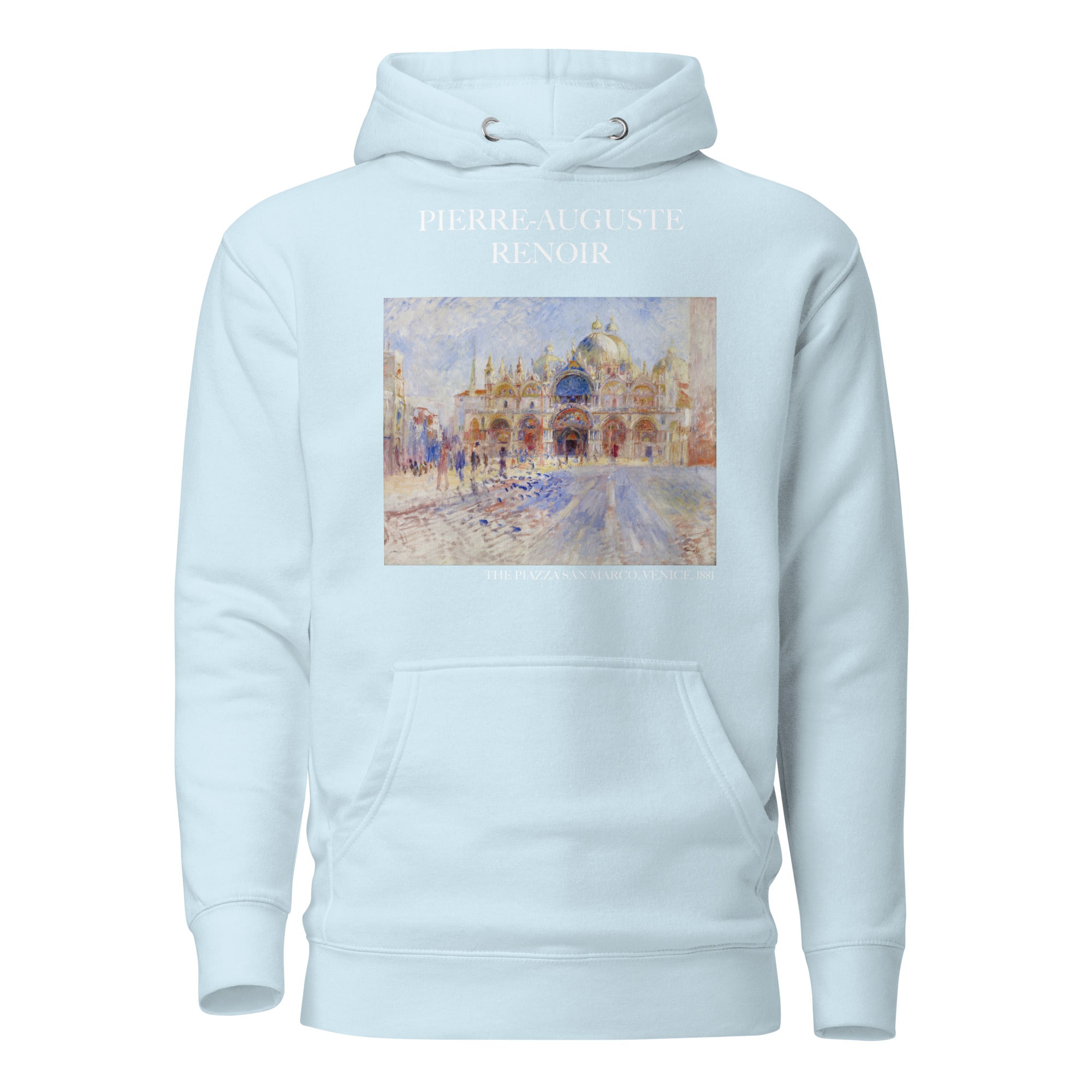 Pierre-Auguste Renoir 'The Piazza San Marco, Venice' Famous Painting Hoodie | Unisex Premium Art Hoodie