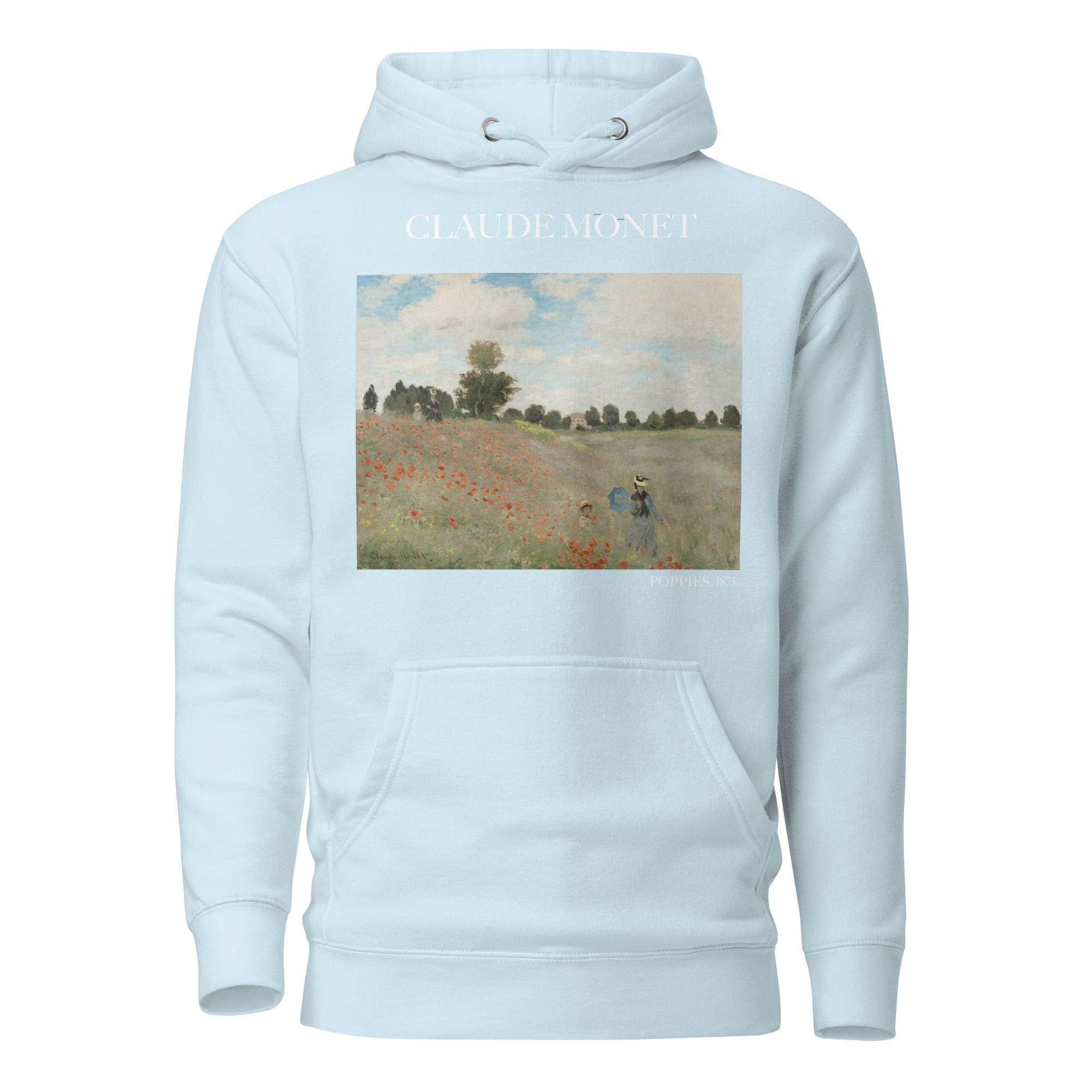 Claude Monet „Mohnblumen“ Berühmtes Gemälde Hoodie | Unisex Premium Kunst Hoodie