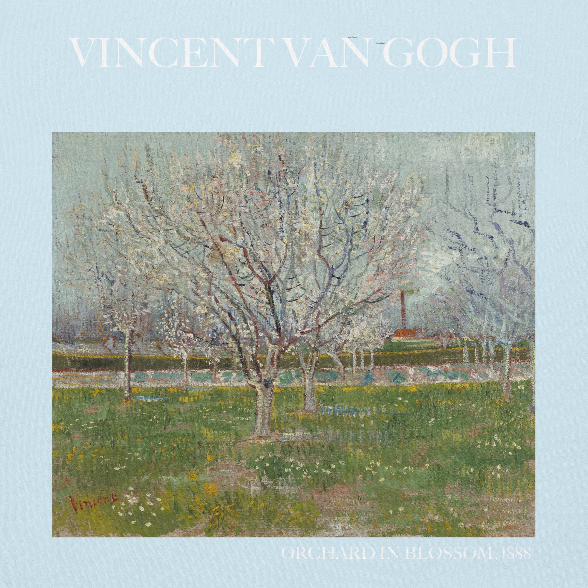 Vincent van Gogh 'Orchard in Blossom' Famous Painting Hoodie | Unisex Premium Art Hoodie