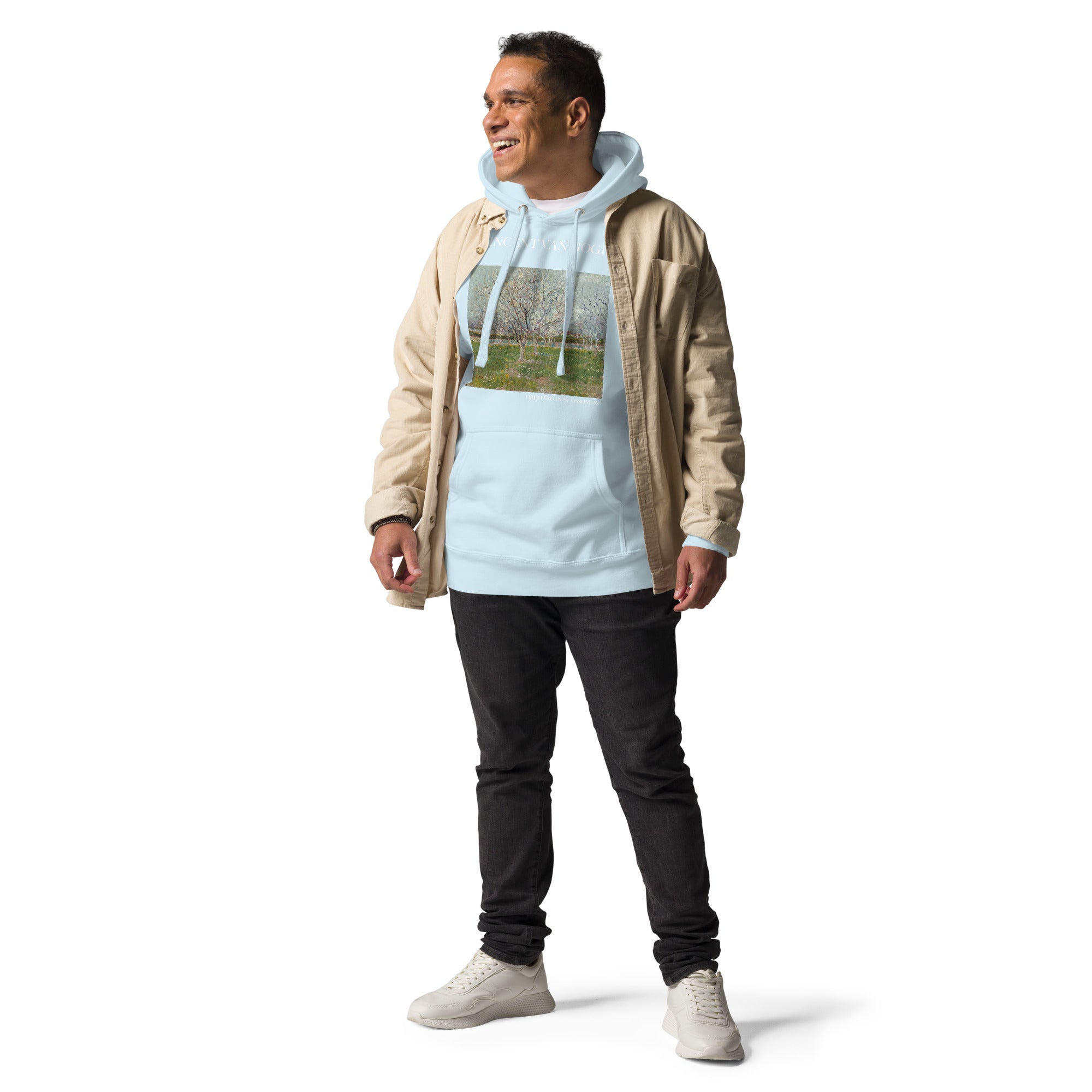 Kapuzenpullover mit berühmtem Gemälde „Obstgarten in Blüte“ von Vincent van Gogh | Unisex-Kapuzenpullover mit Premium-Kunstmotiv