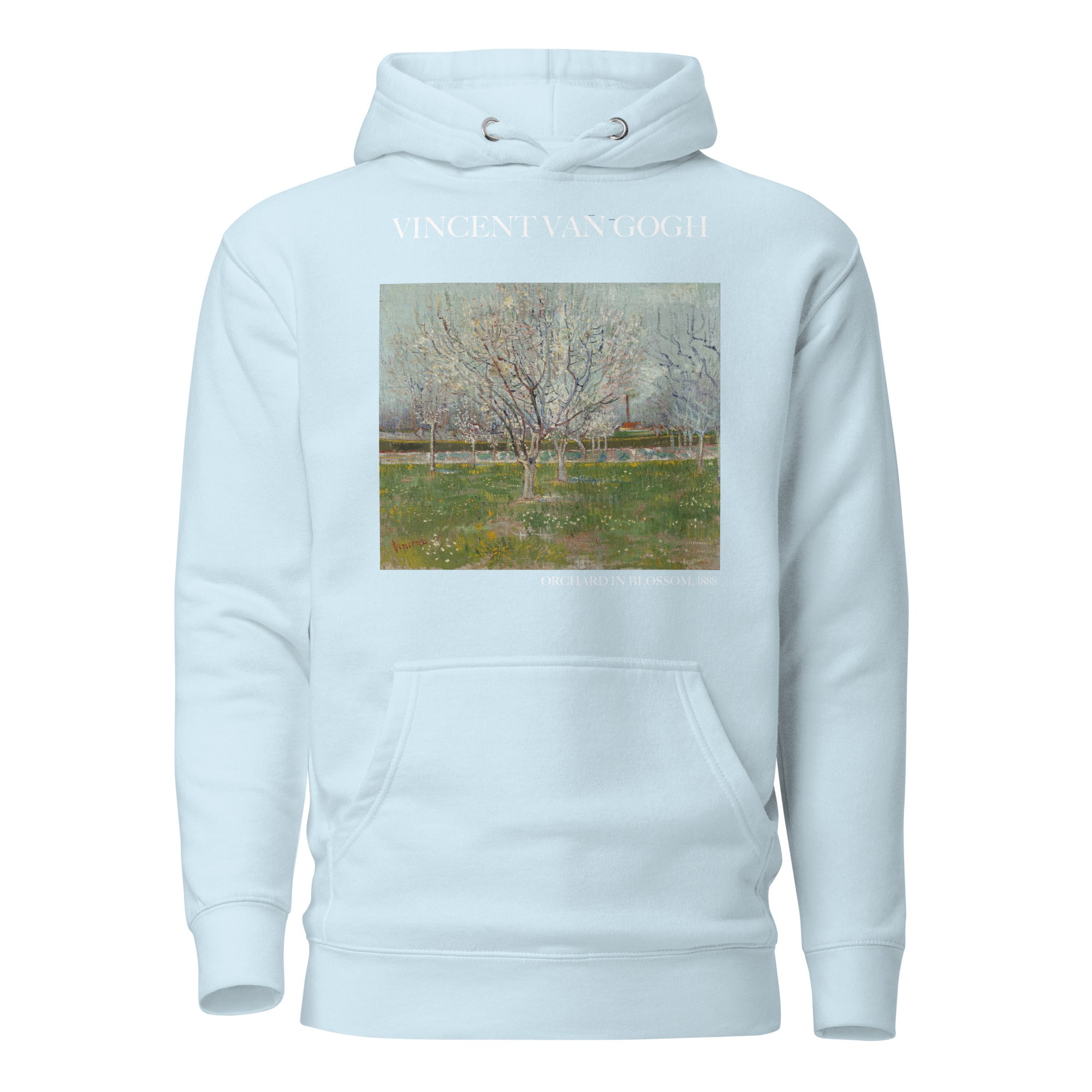 Kapuzenpullover mit berühmtem Gemälde „Obstgarten in Blüte“ von Vincent van Gogh | Unisex-Kapuzenpullover mit Premium-Kunstmotiv