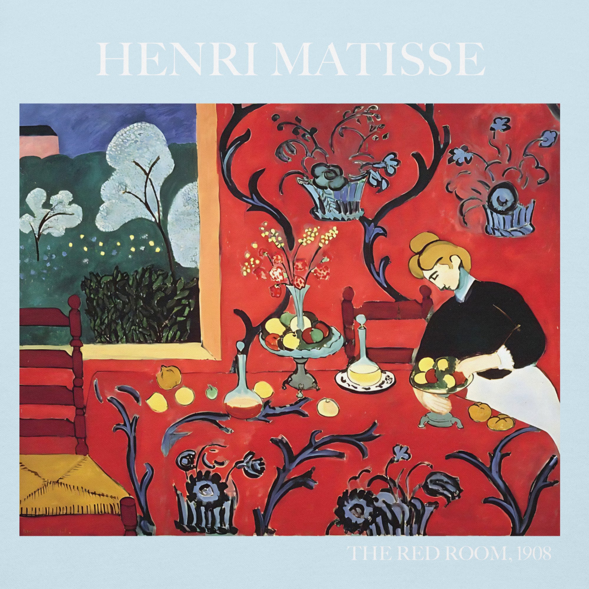 Henri Matisse 'The Red Room' Famous Painting Hoodie | Unisex Premium Art Hoodie