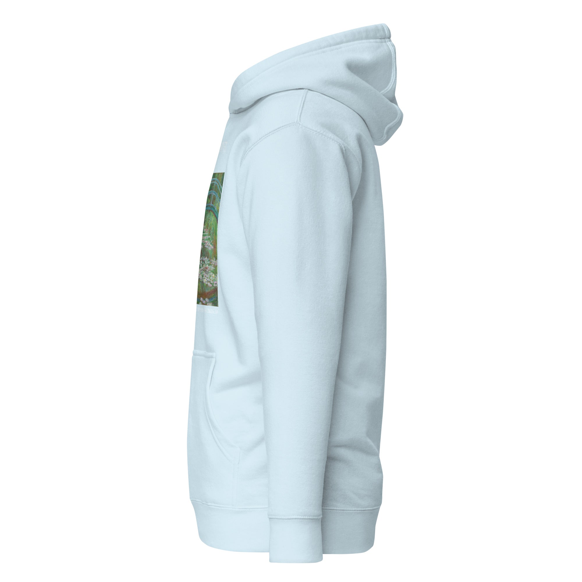 Claude Monet 'The Japanese Footbridge' Famous Painting Hoodie | Unisex Premium Art Hoodie