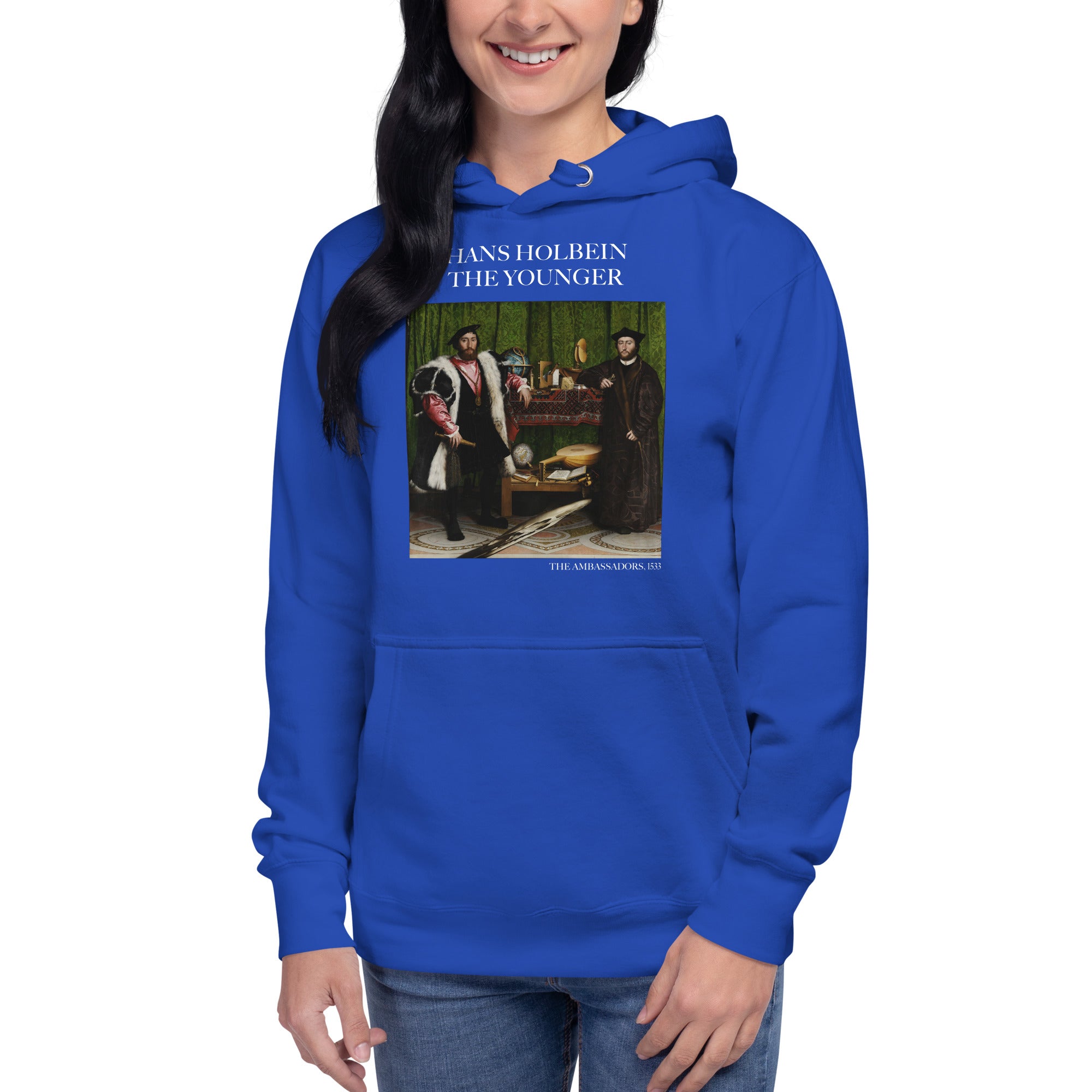 Hans Holbein the Younger 'The Ambassadors' Famous Painting Hoodie | Unisex Premium Art Hoodie