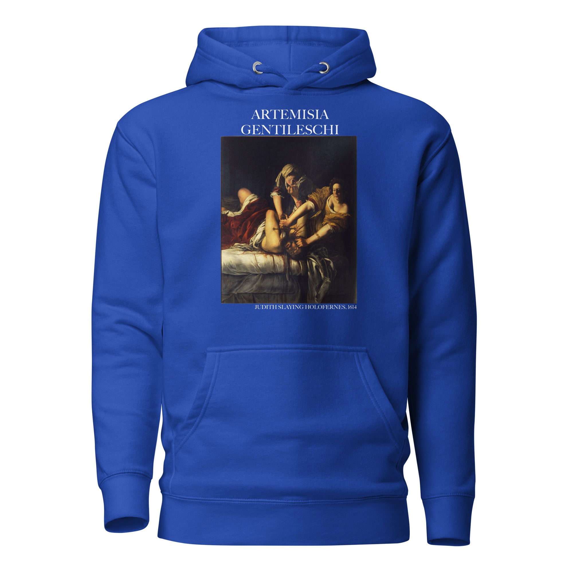 Kapuzenpullover mit berühmtem Gemälde „Judith erschlägt Holofernes“ von Artemisia Gentileschi | Unisex-Kapuzenpullover mit Premium-Kunstmotiv