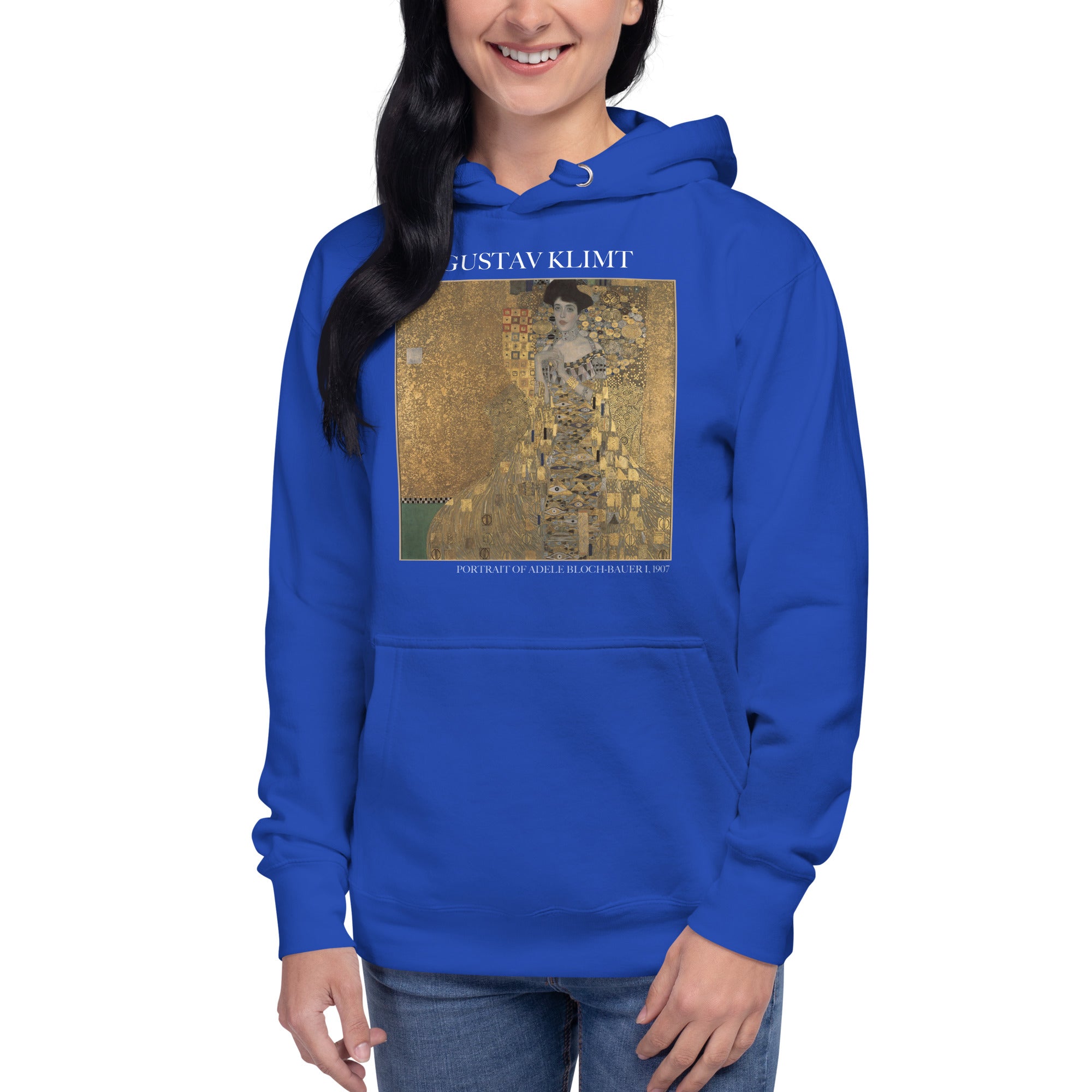 Gustav Klimt 'Portrait of Adele Bloch-Bauer I' Famous Painting Hoodie | Unisex Premium Art Hoodie