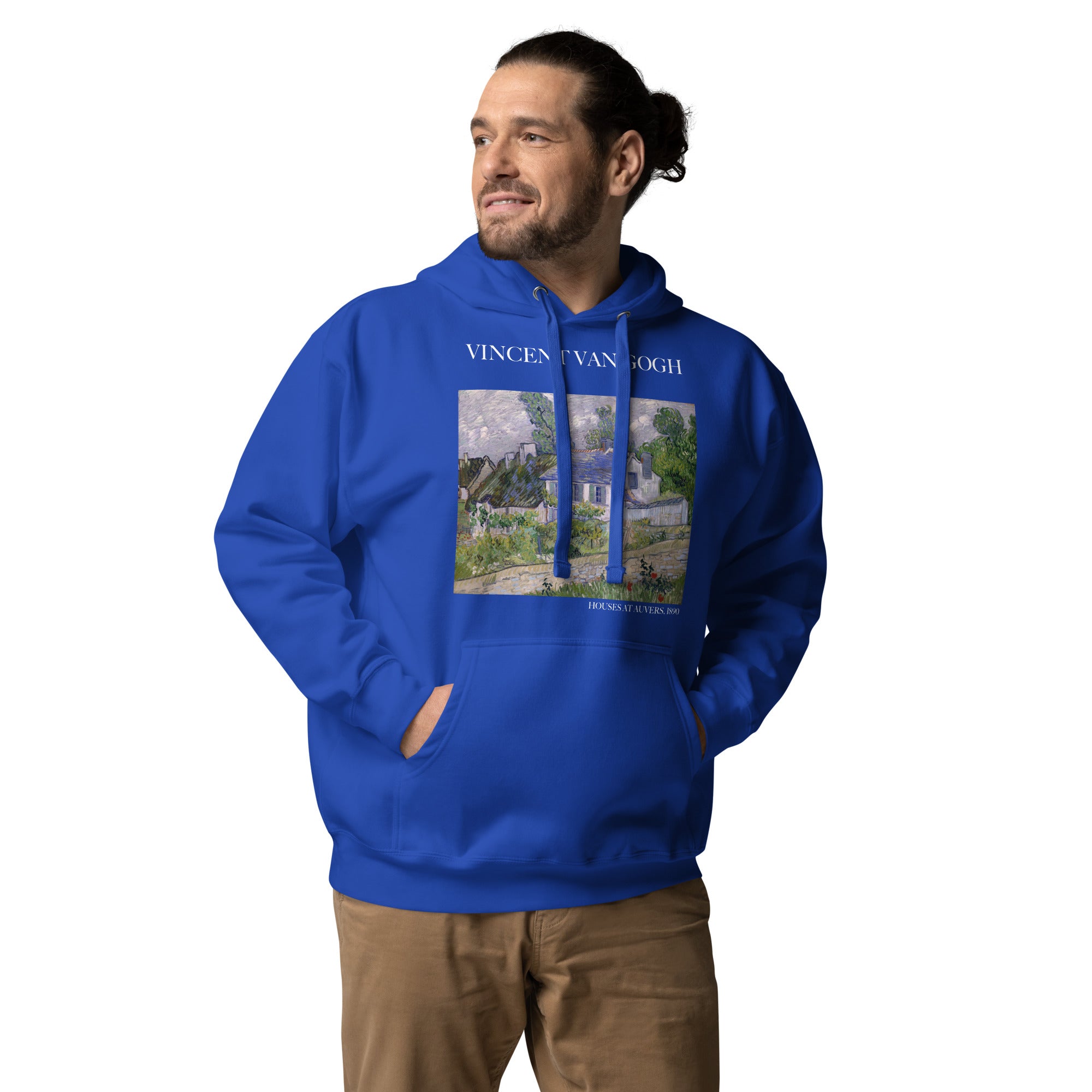 Vincent van Gogh 'Houses at Auvers' Famous Painting Hoodie | Unisex Premium Art Hoodie