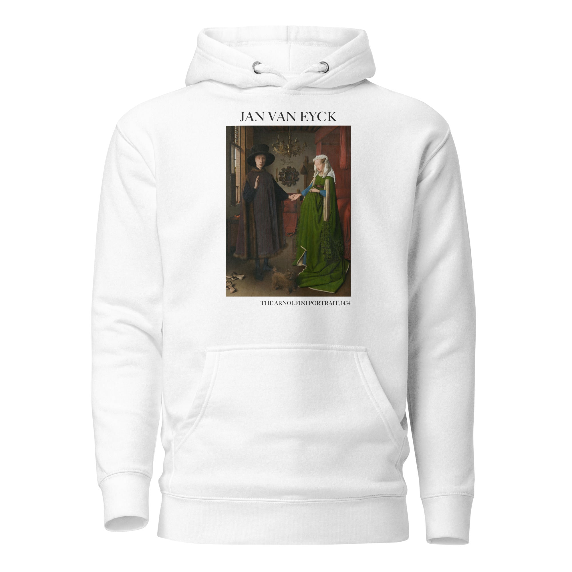 Jan van Eyck 'The Arnolfini Portrait' Famous Painting Hoodie | Unisex Premium Art Hoodie