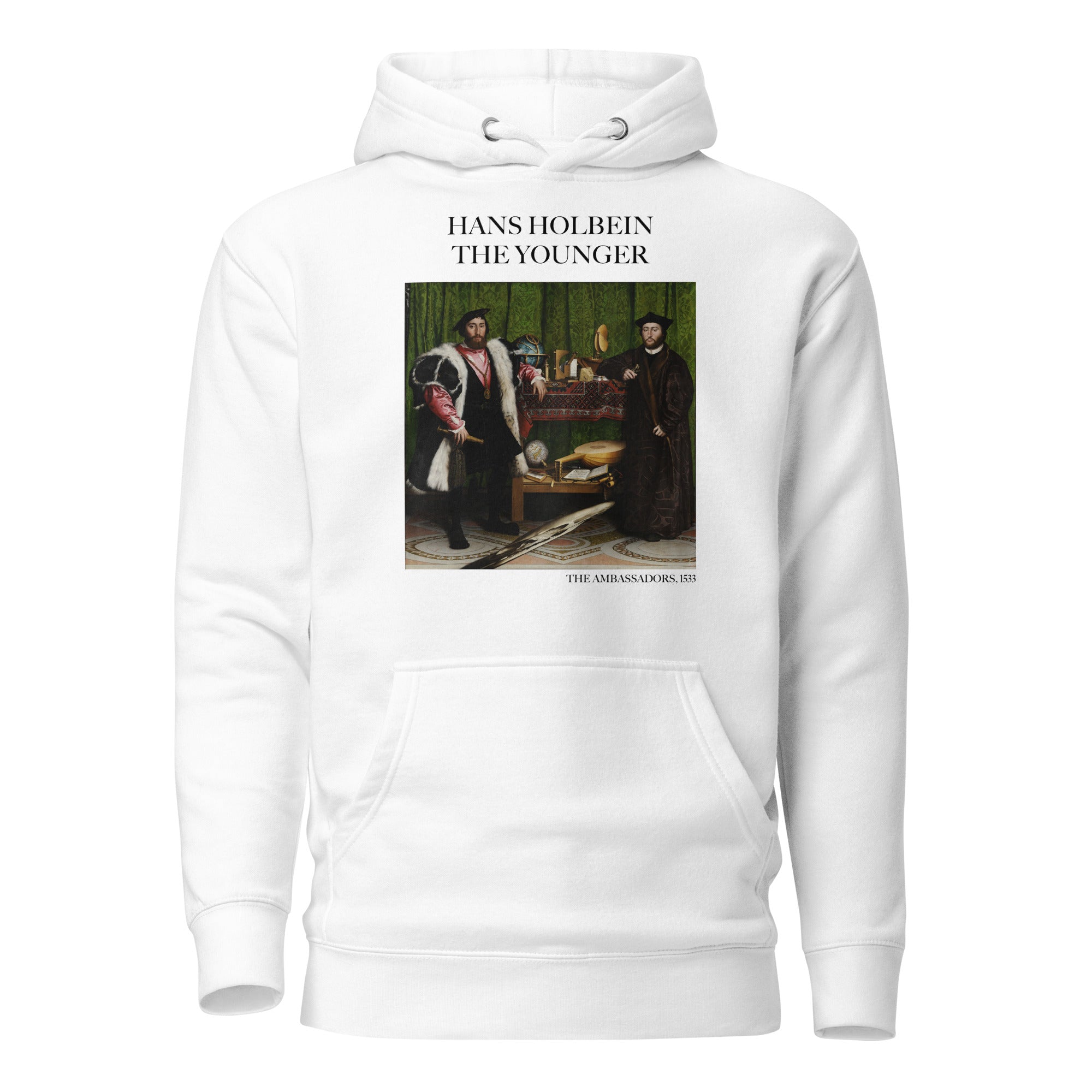 Hans Holbein the Younger 'The Ambassadors' Famous Painting Hoodie | Unisex Premium Art Hoodie