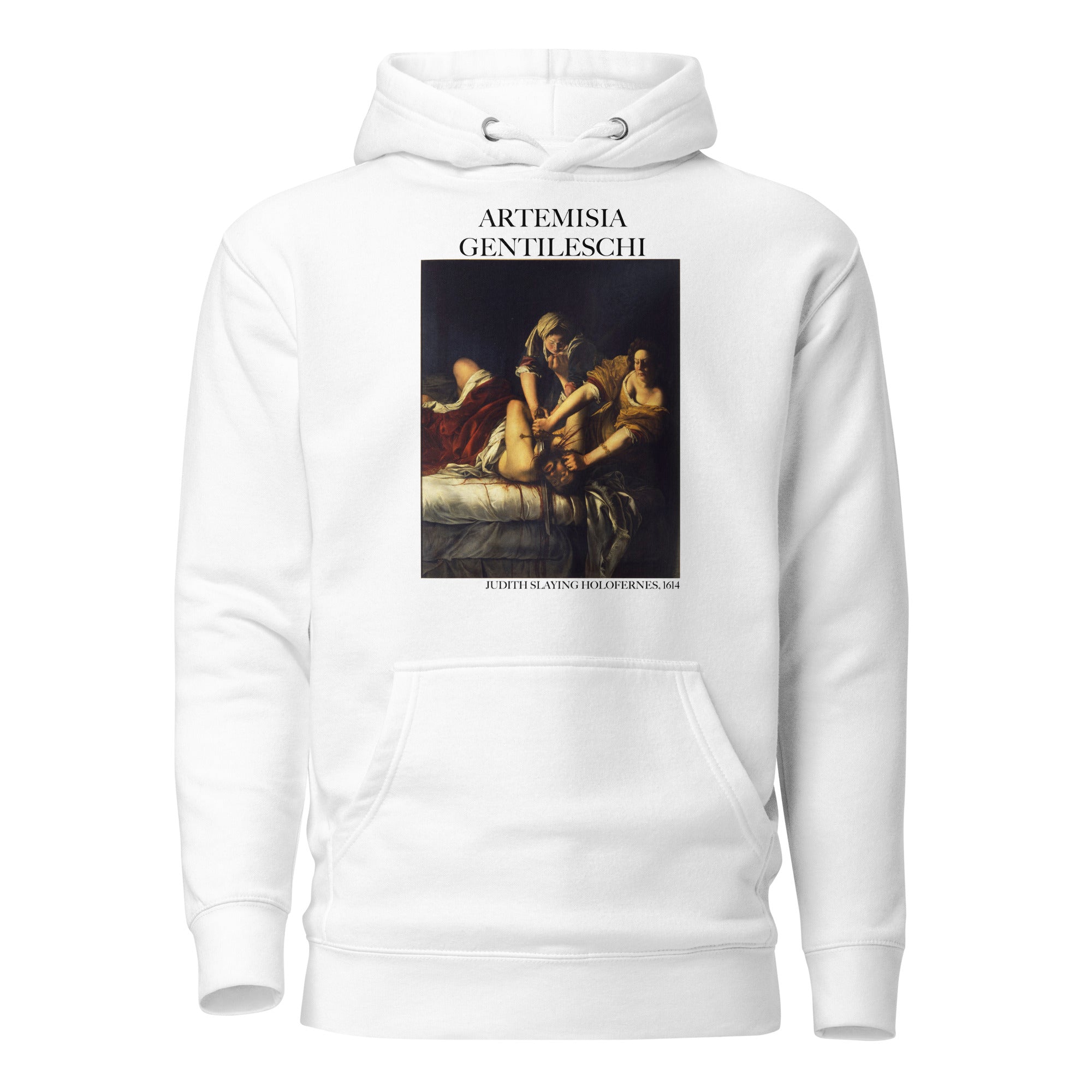 Kapuzenpullover mit berühmtem Gemälde „Judith erschlägt Holofernes“ von Artemisia Gentileschi | Unisex-Kapuzenpullover mit Premium-Kunstmotiv