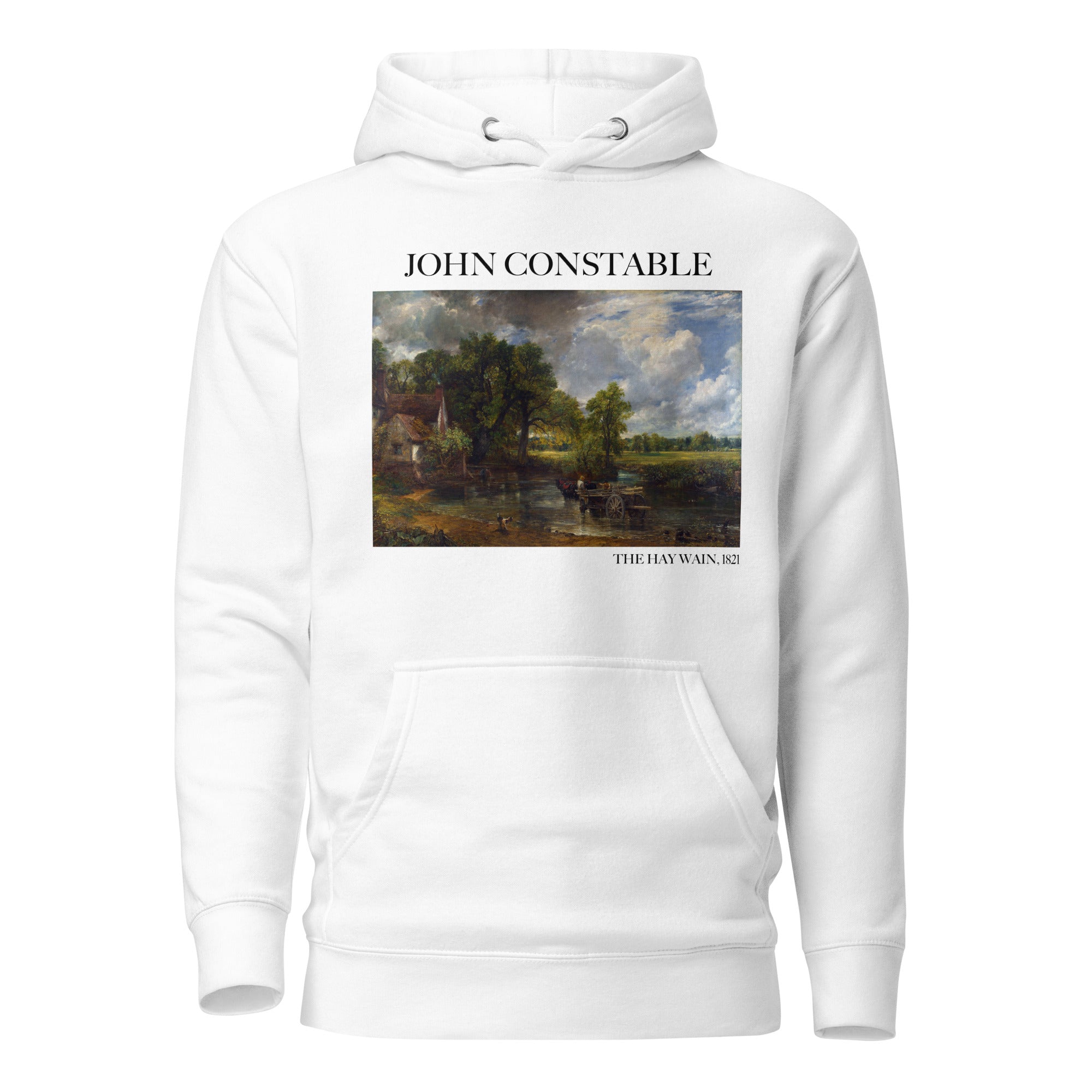 John Constable 'The Hay Wain' Famous Painting Hoodie | Unisex Premium Art Hoodie