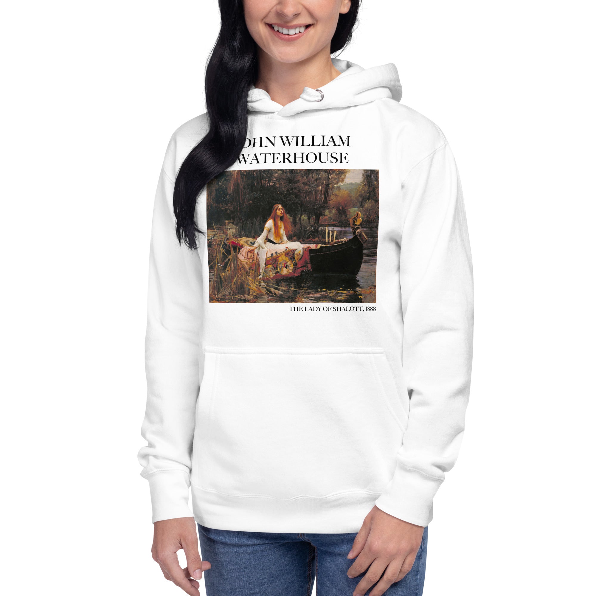 John William Waterhouse 'The Lady of Shalott' Famous Painting Hoodie | Unisex Premium Art Hoodie