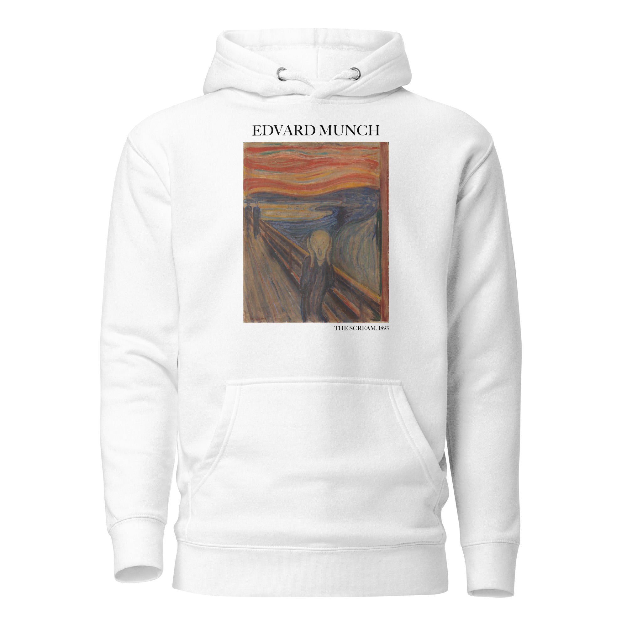 Edvard Munch „Der Schrei“ – Berühmtes Gemälde – Kapuzenpullover | Unisex Premium Art Hoodie