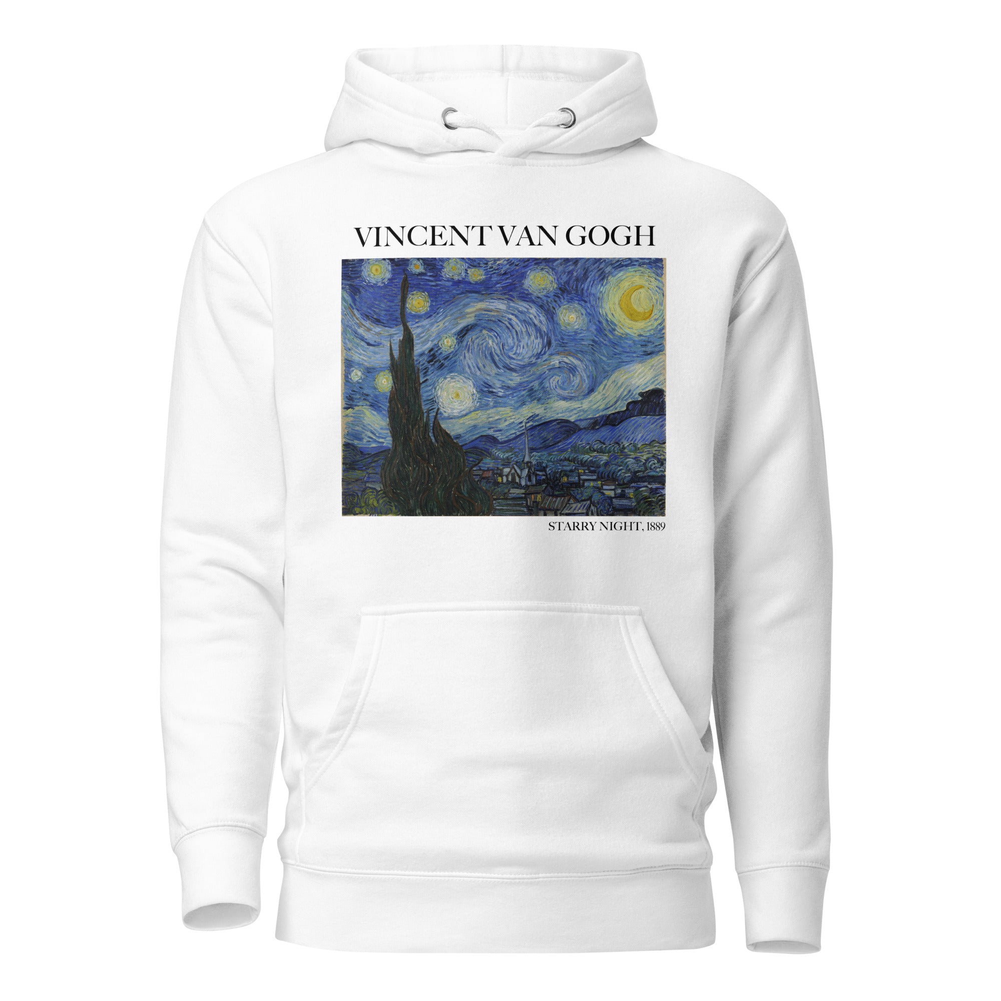 Kapuzenpullover mit berühmtem Gemälde „Sternennacht“ von Vincent van Gogh | Unisex-Kapuzenpullover mit Premium-Kunstmotiv