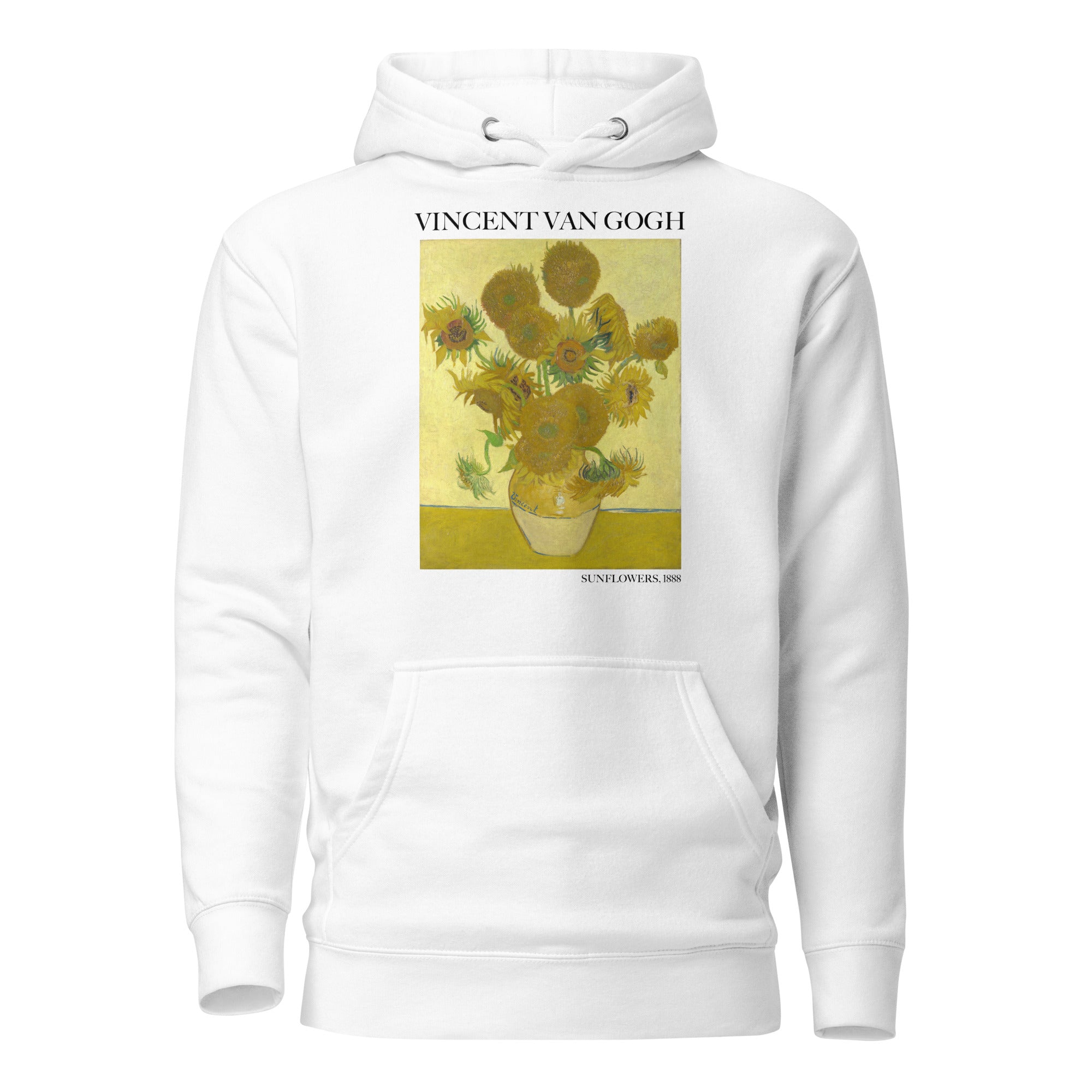 Kapuzenpullover mit berühmtem Gemälde „Sonnenblumen“ von Vincent van Gogh | Unisex-Kapuzenpullover mit Premium-Kunstmotiv