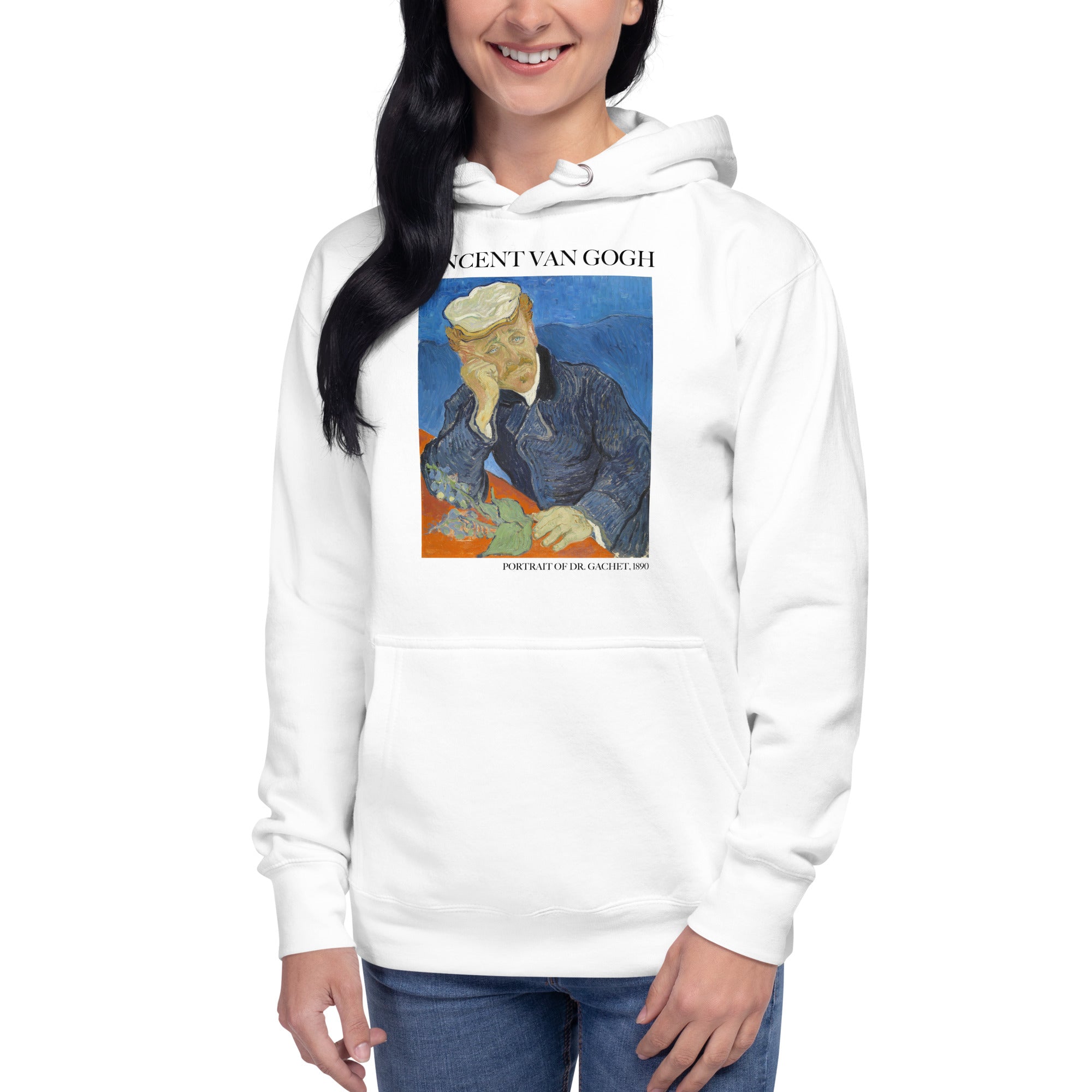 Vincent van Gogh „Porträt von Dr. Gachet“, berühmtes Gemälde, Kapuzenpullover | Unisex Premium Art Hoodie