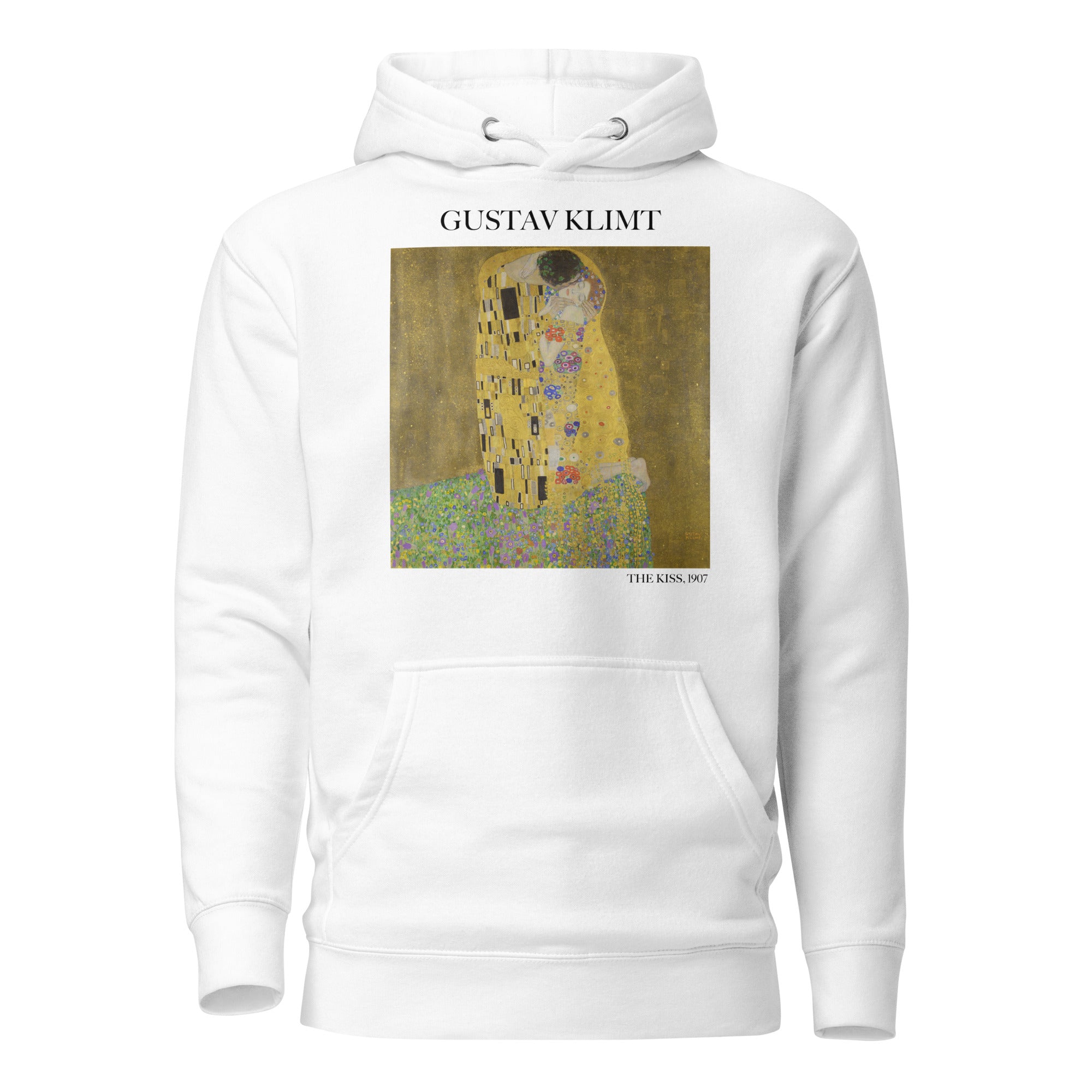 Gustav Klimt „Der Kuss“ Berühmtes Gemälde Hoodie | Unisex Premium Kunst Hoodie