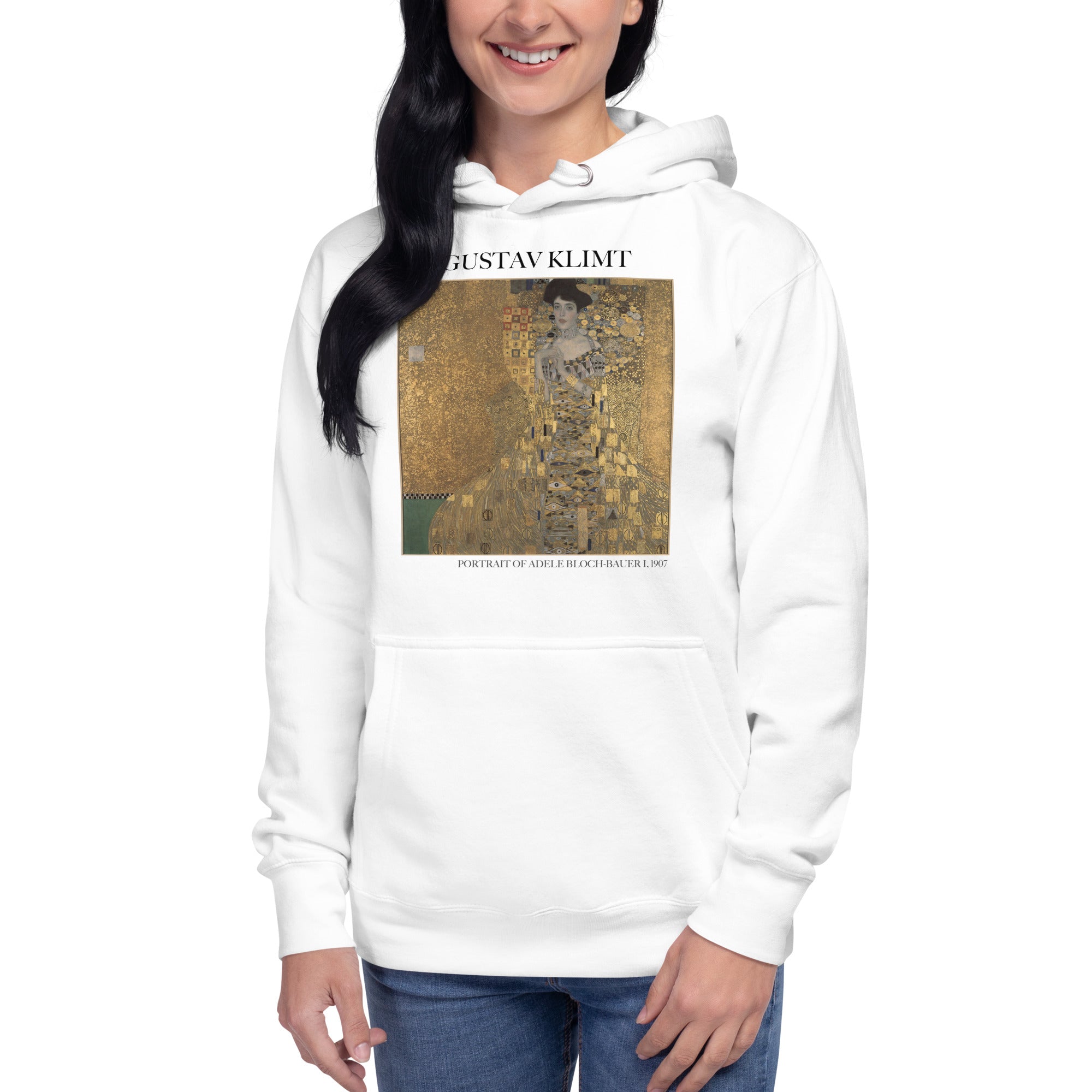 Gustav Klimt 'Portrait of Adele Bloch-Bauer I' Famous Painting Hoodie | Unisex Premium Art Hoodie