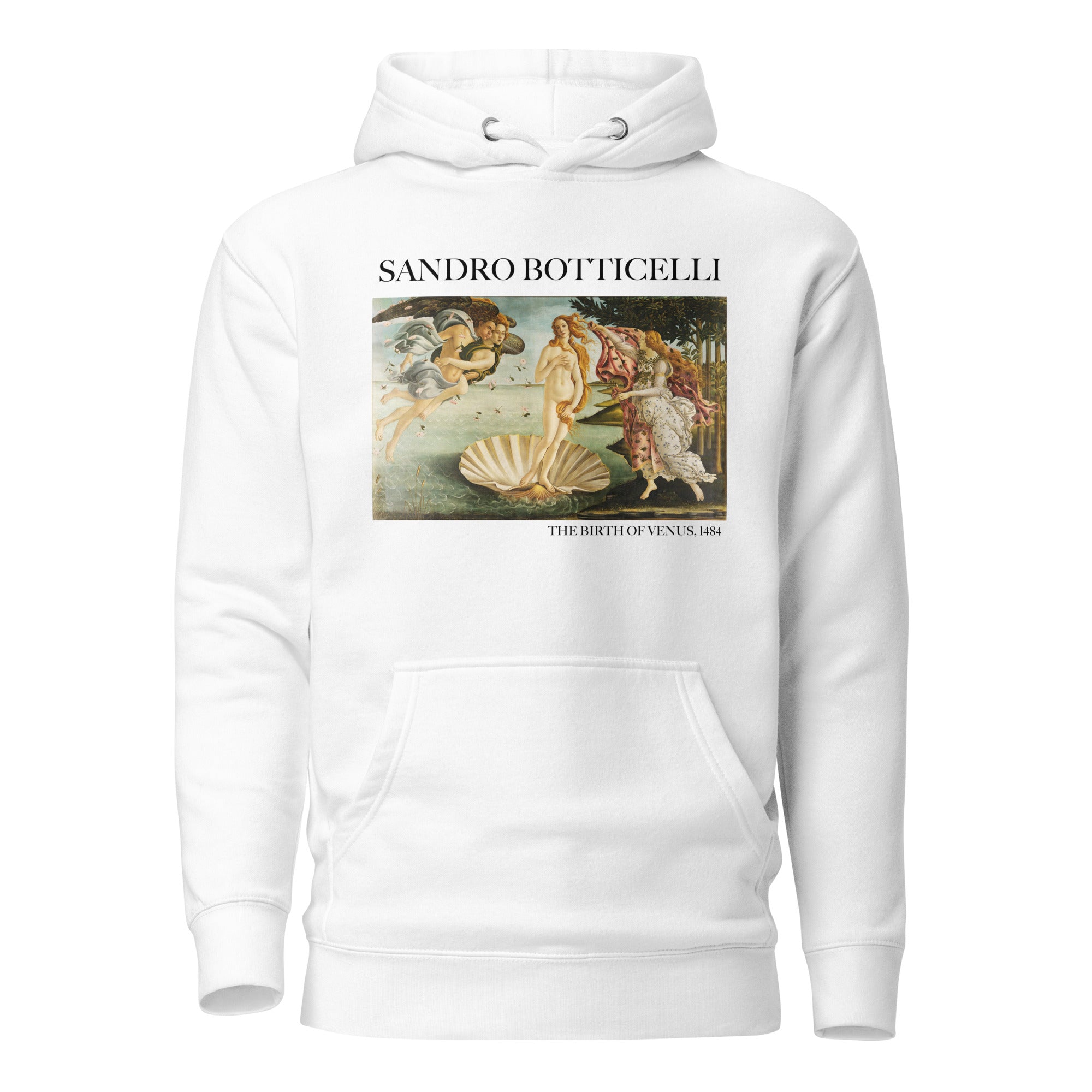 Kapuzenpullover mit berühmtem Gemälde „Die Geburt der Venus“ von Sandro Botticelli | Unisex-Kapuzenpullover mit Premium-Kunstmotiv