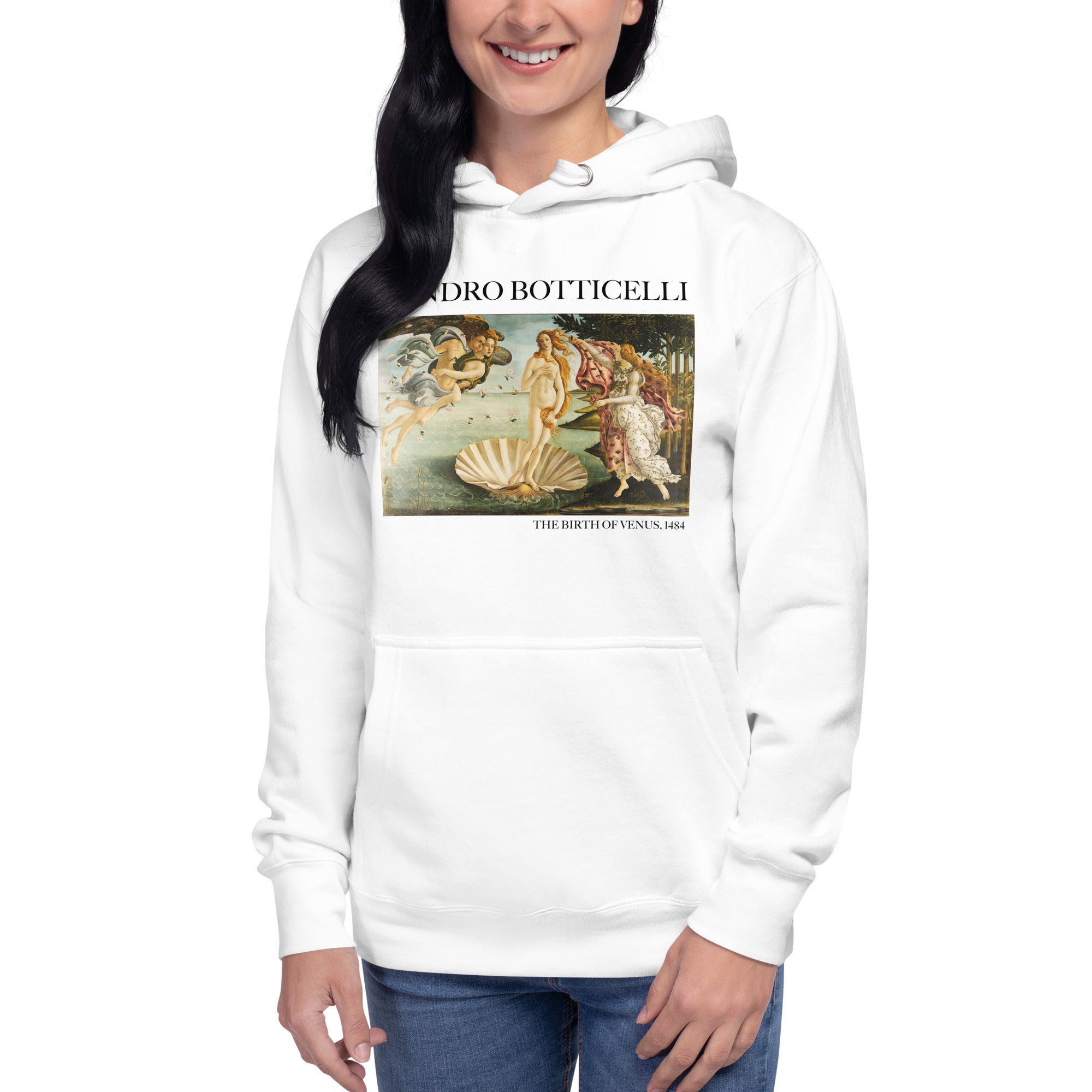 Kapuzenpullover mit berühmtem Gemälde „Die Geburt der Venus“ von Sandro Botticelli | Unisex-Kapuzenpullover mit Premium-Kunstmotiv