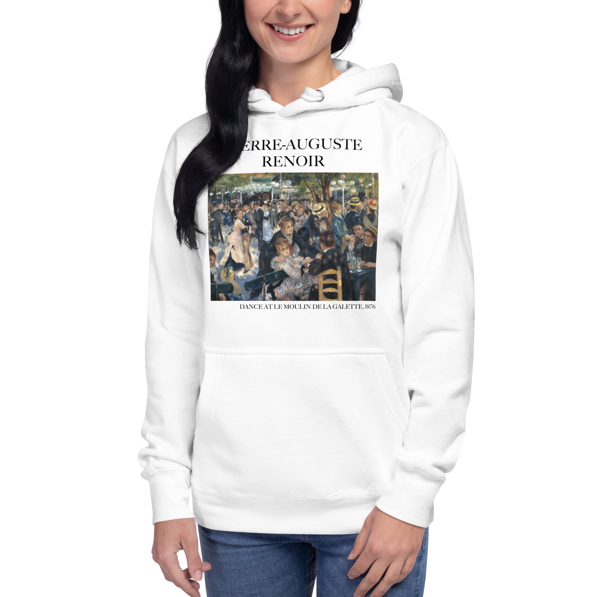 Pierre-Auguste Renoir 'Dance at Le Moulin de la Galette' Famous Painting Hoodie | Unisex Premium Art Hoodie