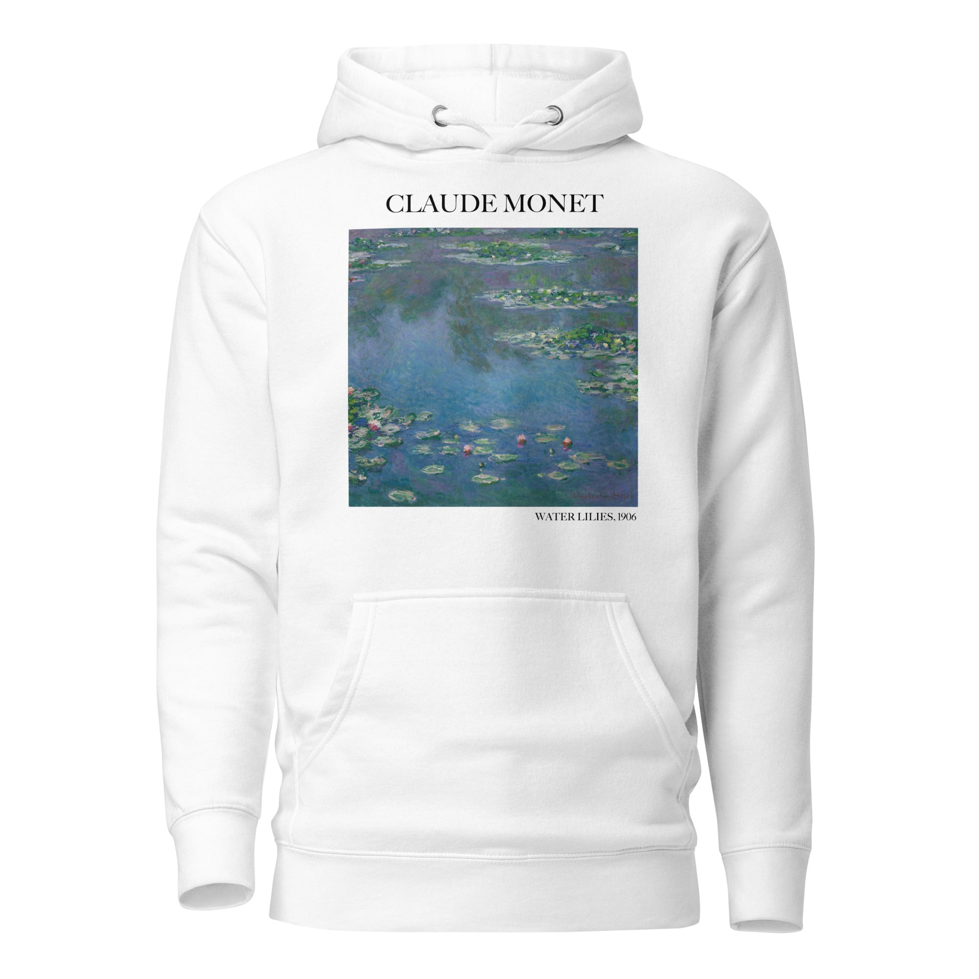 Claude Monet - Kapuzenpullover mit berühmtem Gemälde „Seerosen“ | Unisex-Kapuzenpullover mit Premium-Kunstmotiv