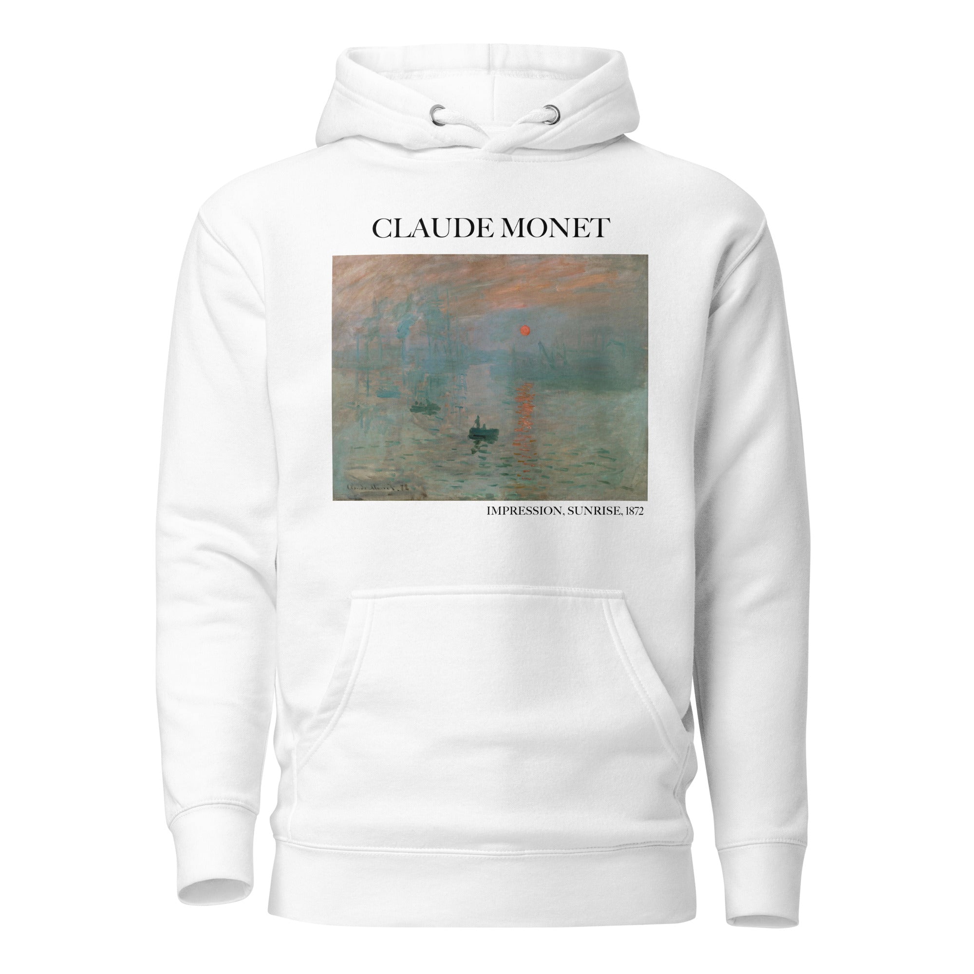 Claude Monet 'Impression, Sunrise' Famous Painting Hoodie | Unisex Premium Art Hoodie