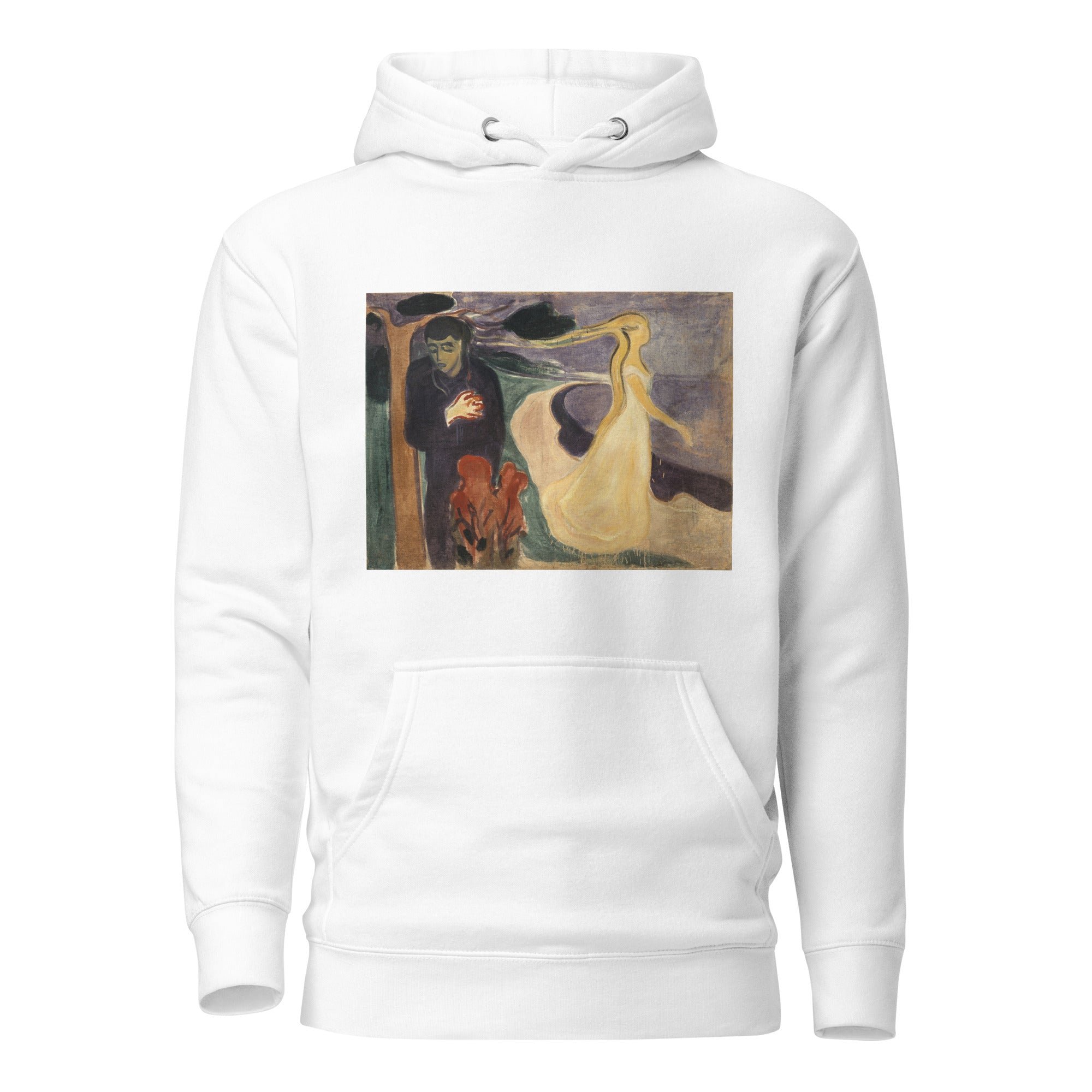 Edvard Munch 'Separation' Berühmtes Gemälde Hoodie | Unisex Premium Kunst Hoodie