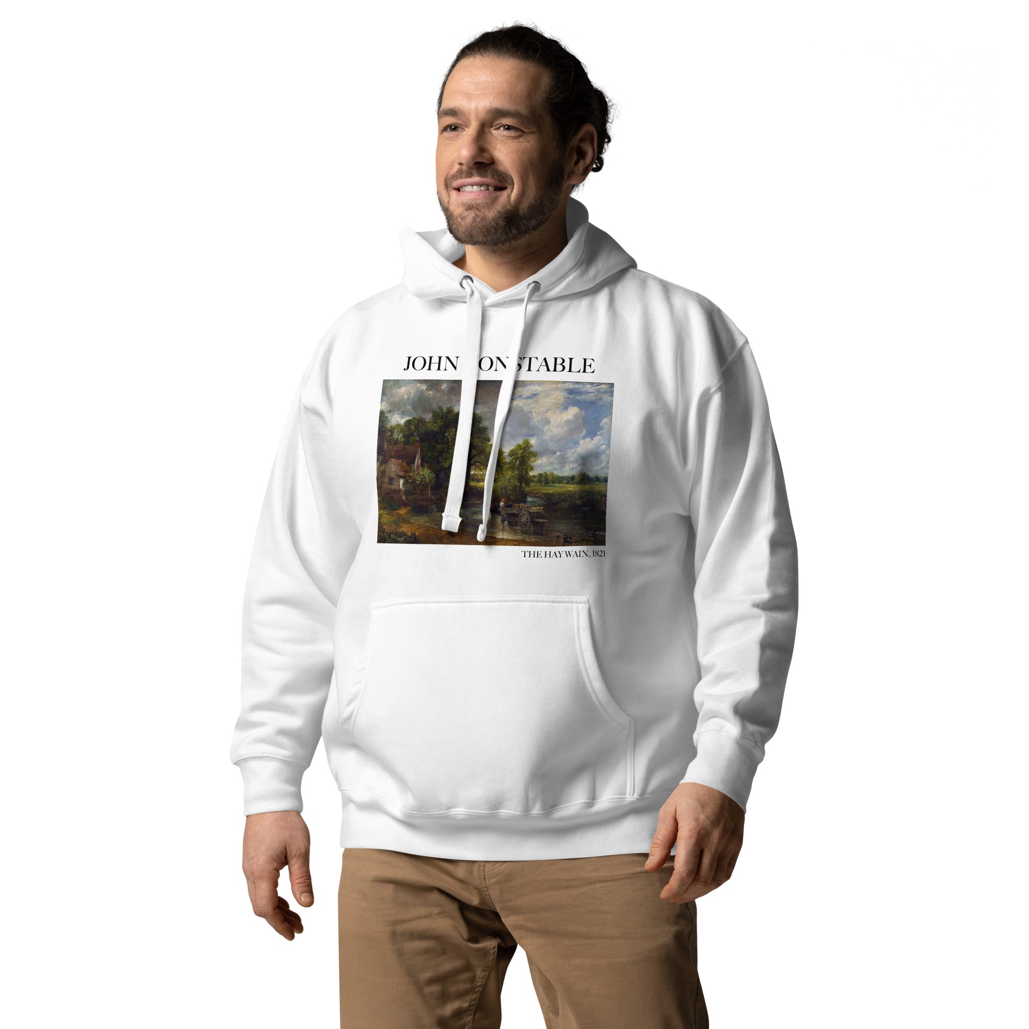 John Constable 'The Hay Wain' Famous Painting Hoodie | Unisex Premium Art Hoodie