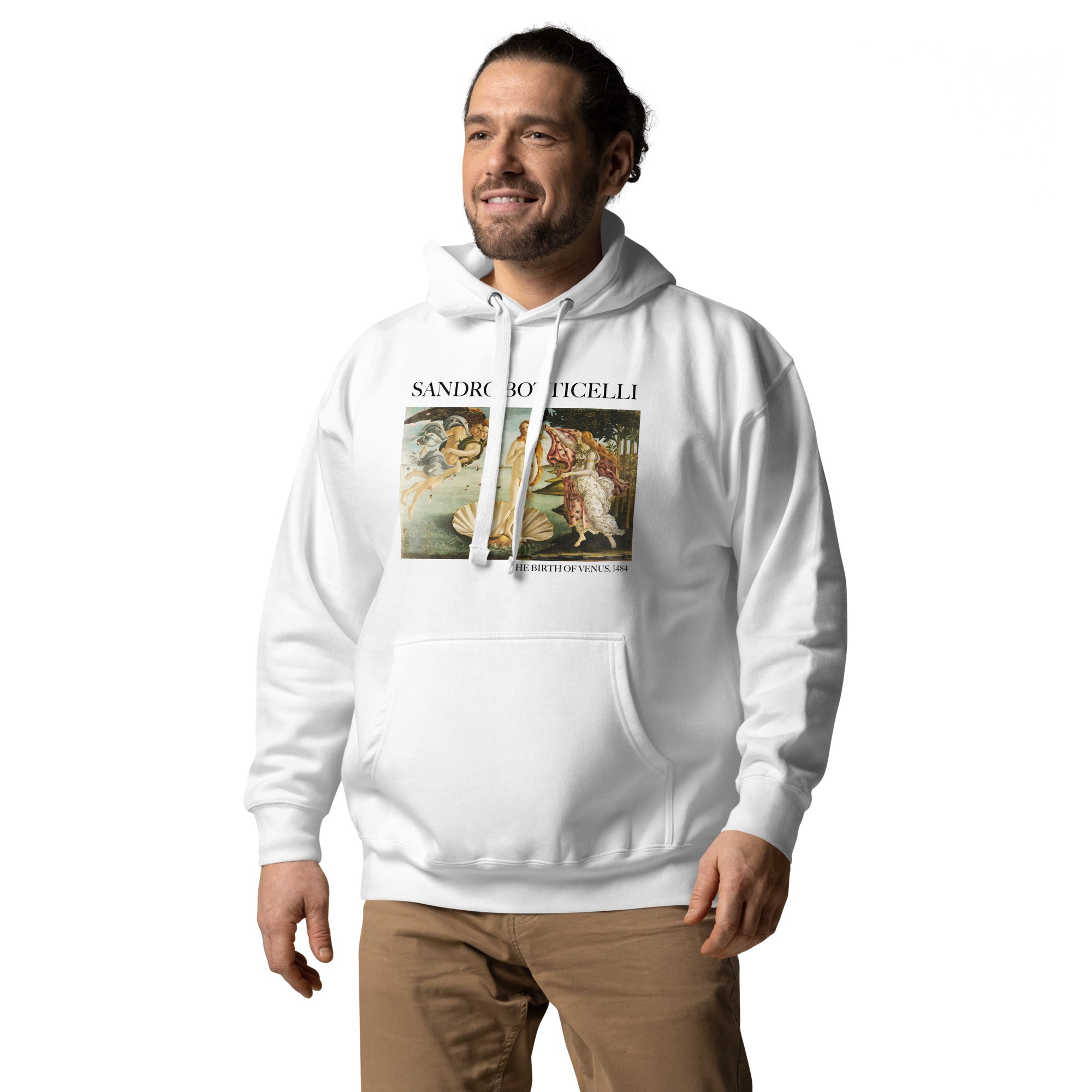 Kapuzenpullover mit berühmtem Gemälde „Die Geburt der Venus“ von Sandro Botticelli | Unisex-Kapuzenpullover mit Premium-Kunstmotiv