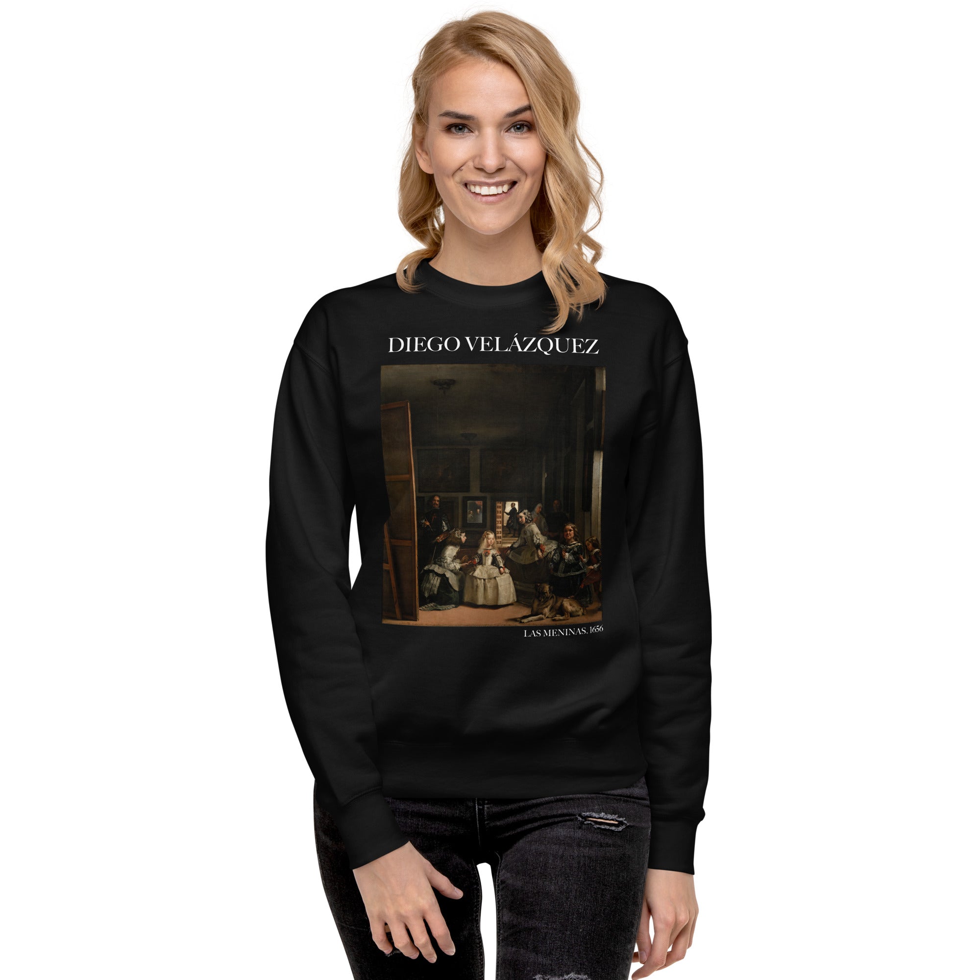 Diego Velázquez 'Las Meninas' Famous Painting Sweatshirt | Unisex Premium Sweatshirt