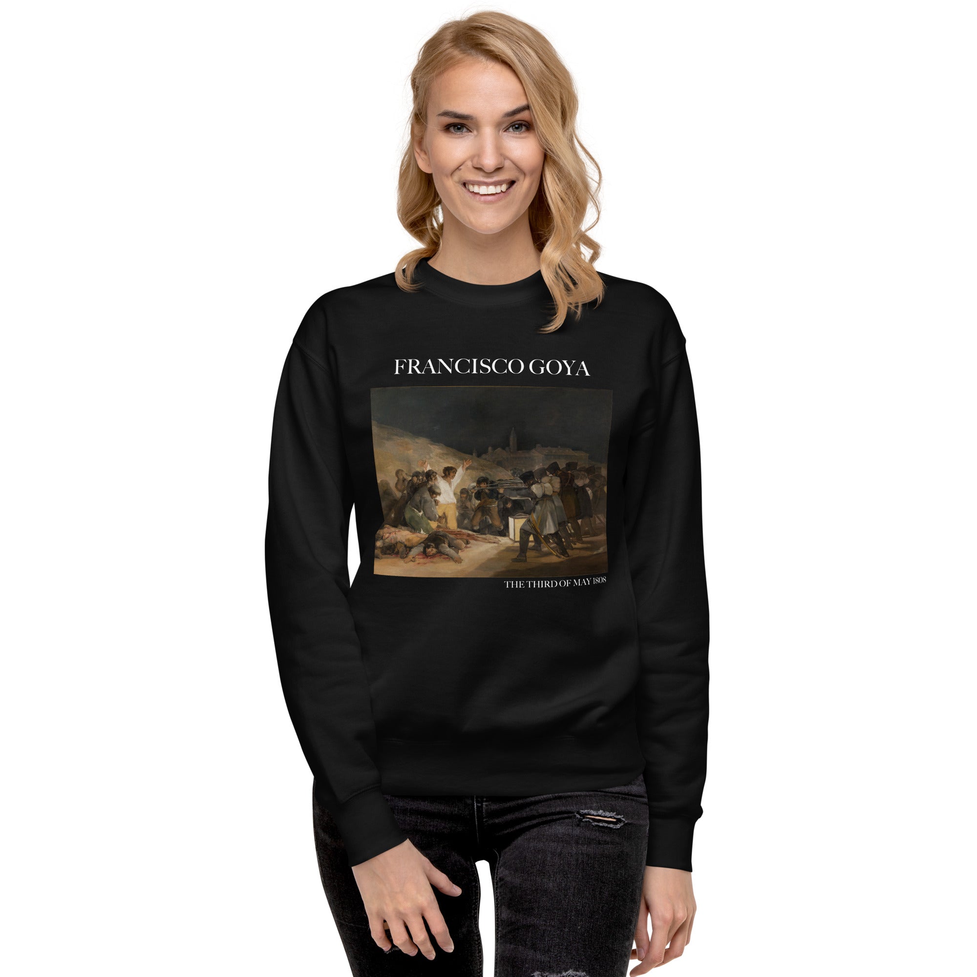 Francisco Goya 'Der dritte Mai 1808' Berühmtes Gemälde Sweatshirt | Unisex Premium Sweatshirt