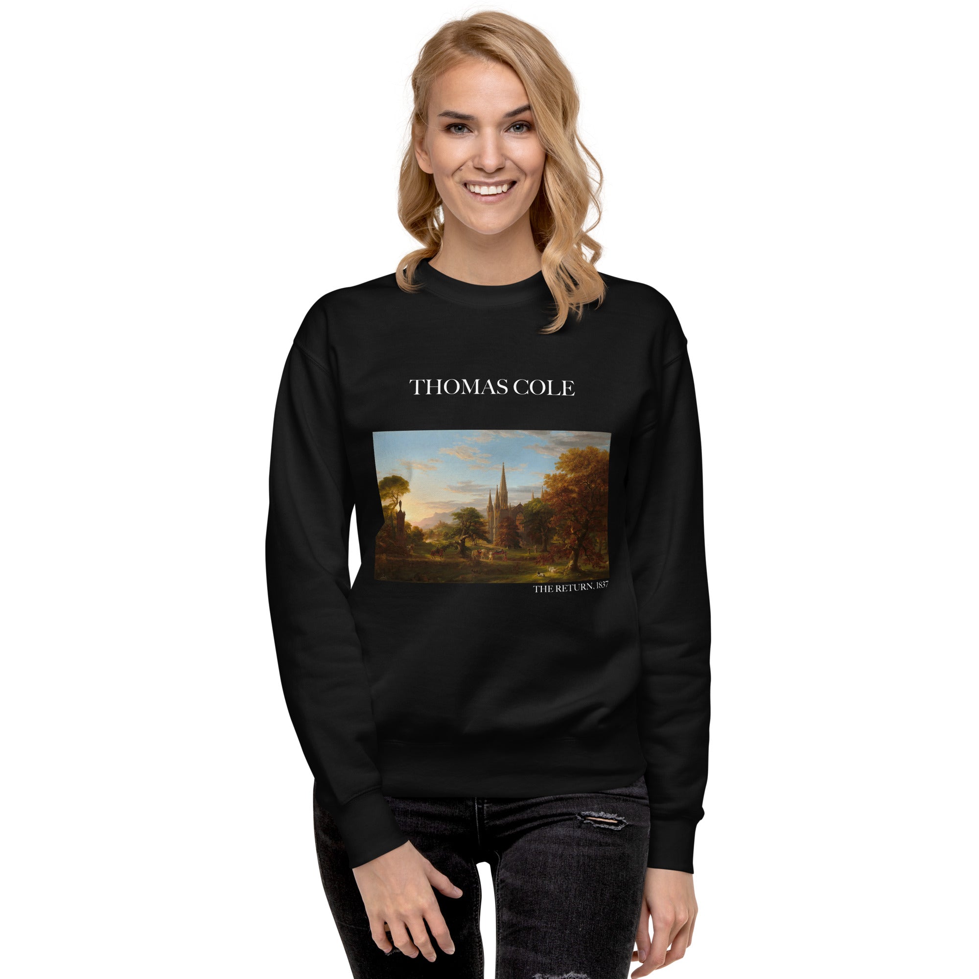 Thomas Cole - Sweatshirt mit berühmtem Gemälde „The Return“ | Premium-Unisex-Sweatshirt