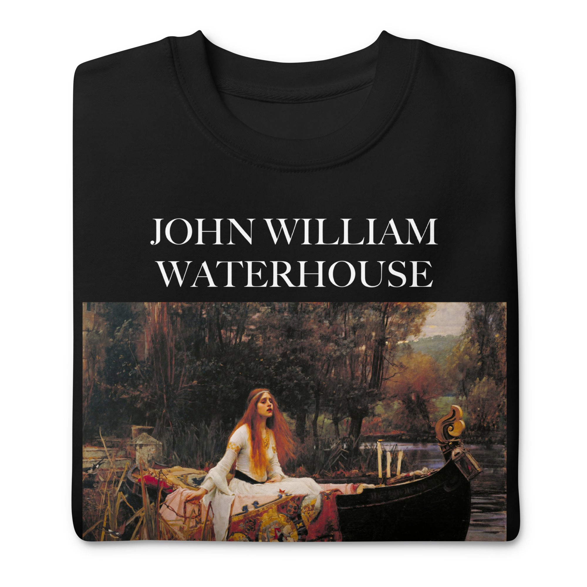 John William Waterhouse 'The Lady of Shalott' Famous Painting Sweatshirt | Unisex Premium Sweatshirt