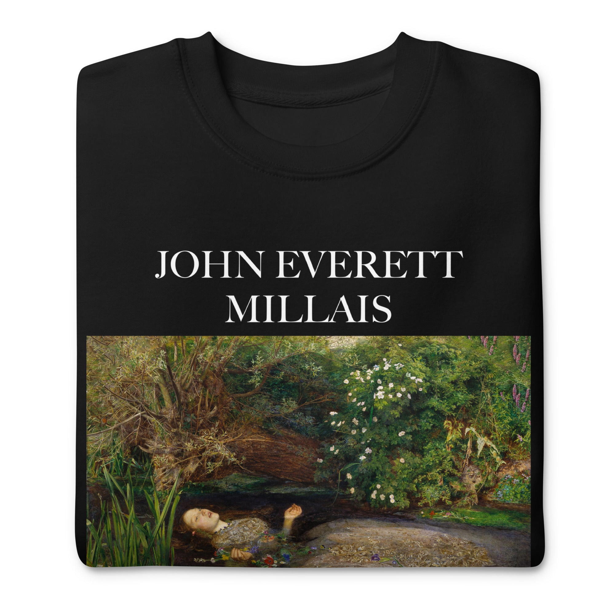 John Everett Millais 'Ophelia' Famous Painting Sweatshirt | Unisex Premium Sweatshirt