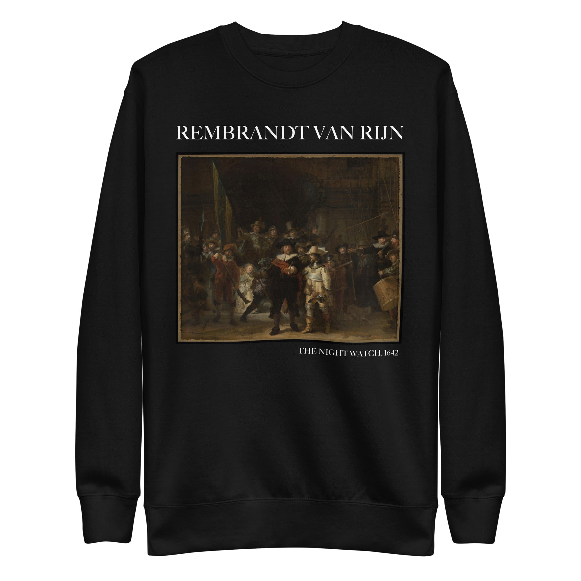 Sweatshirt mit berühmtem Gemälde „Die Nachtwache“ von Rembrandt van Rijn, Unisex, Premium-Sweatshirt