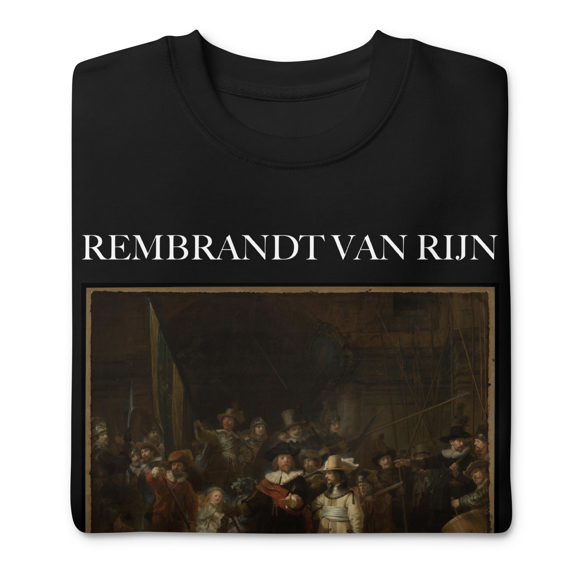 Sweatshirt mit berühmtem Gemälde „Die Nachtwache“ von Rembrandt van Rijn, Unisex, Premium-Sweatshirt