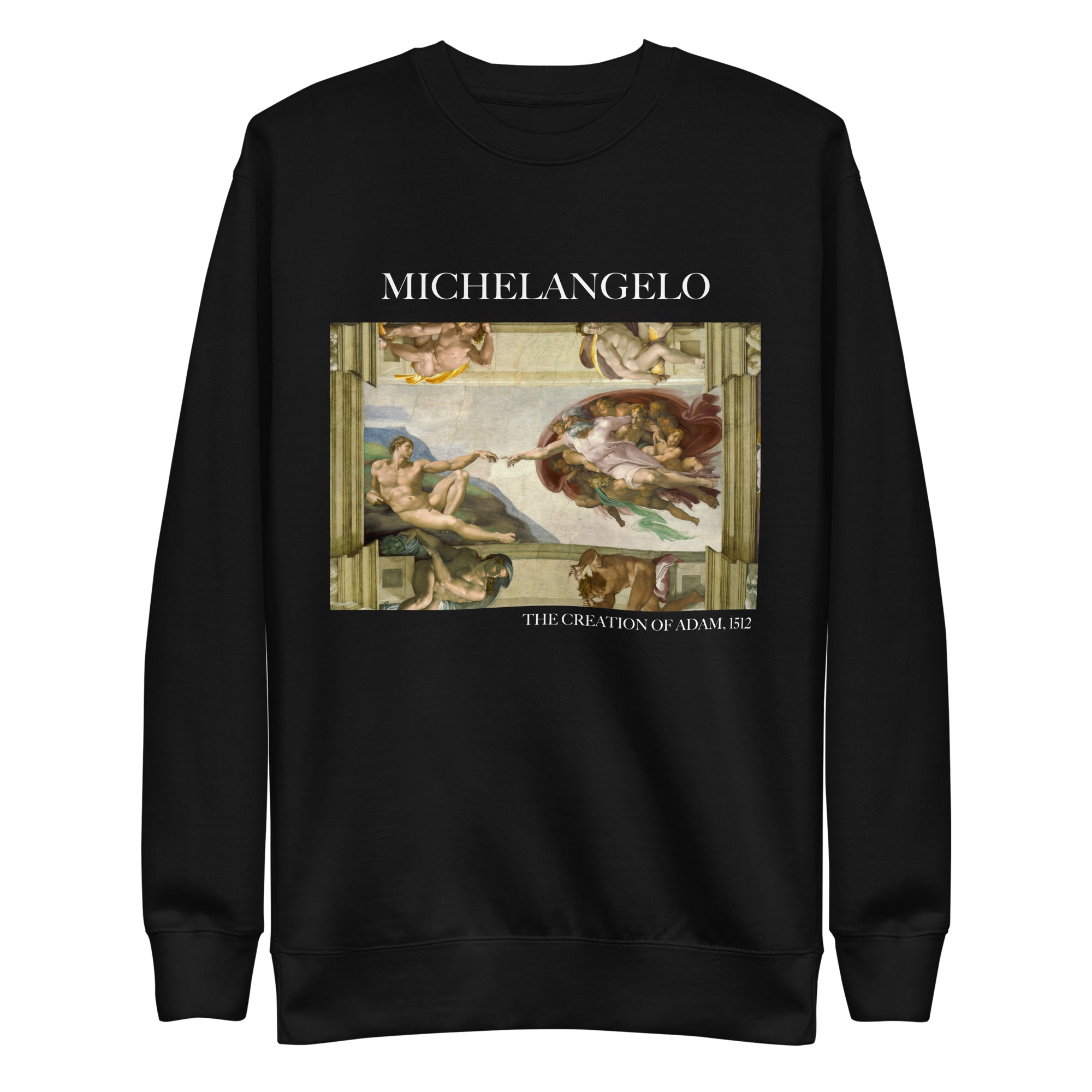 Sweatshirt mit berühmtem Gemälde „Die Erschaffung Adams“ von Michelangelo | Premium-Unisex-Sweatshirt