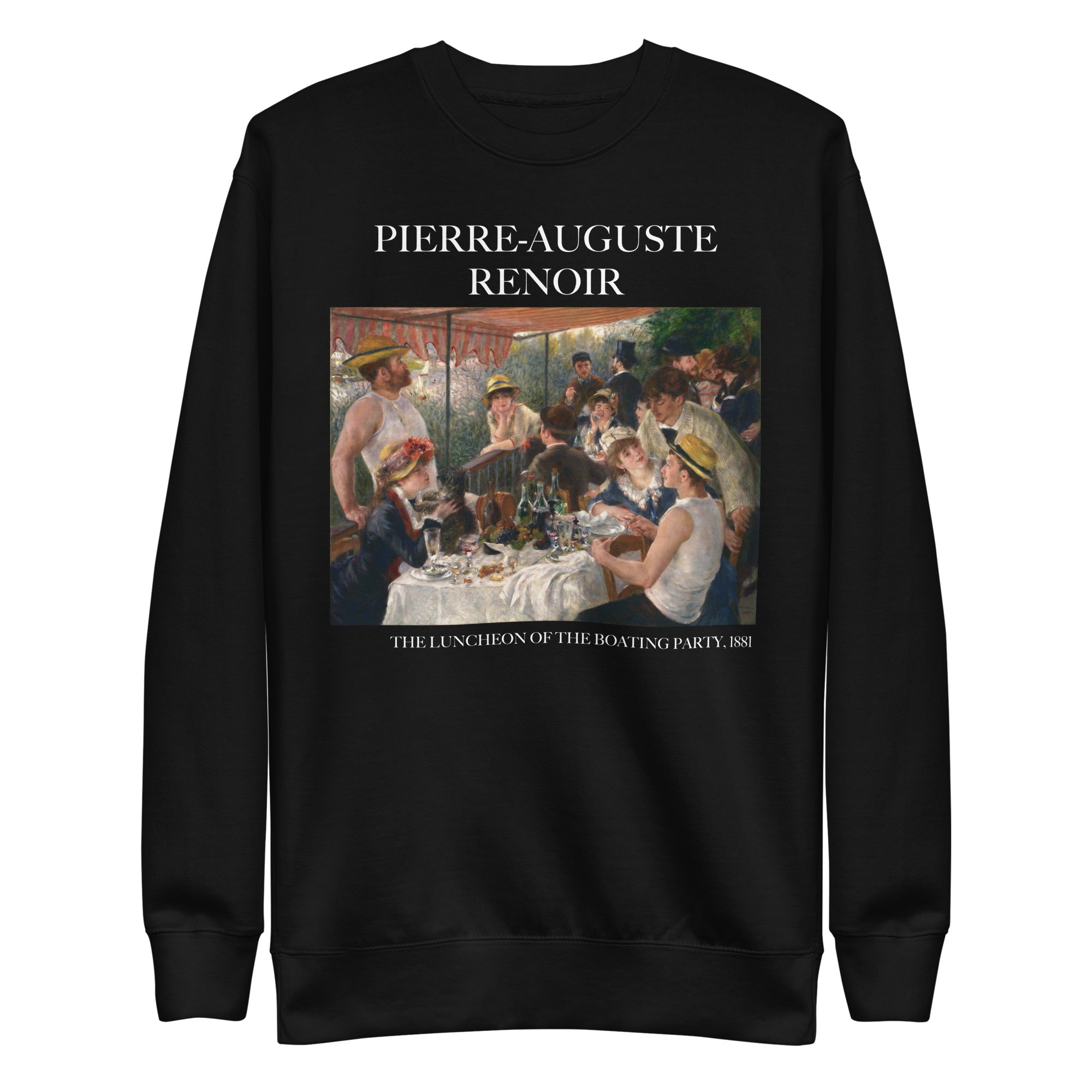 Pierre-Auguste Renoir 'The Luncheon of the Boating Party' Famous Painting Sweatshirt | Unisex Premium Sweatshirt