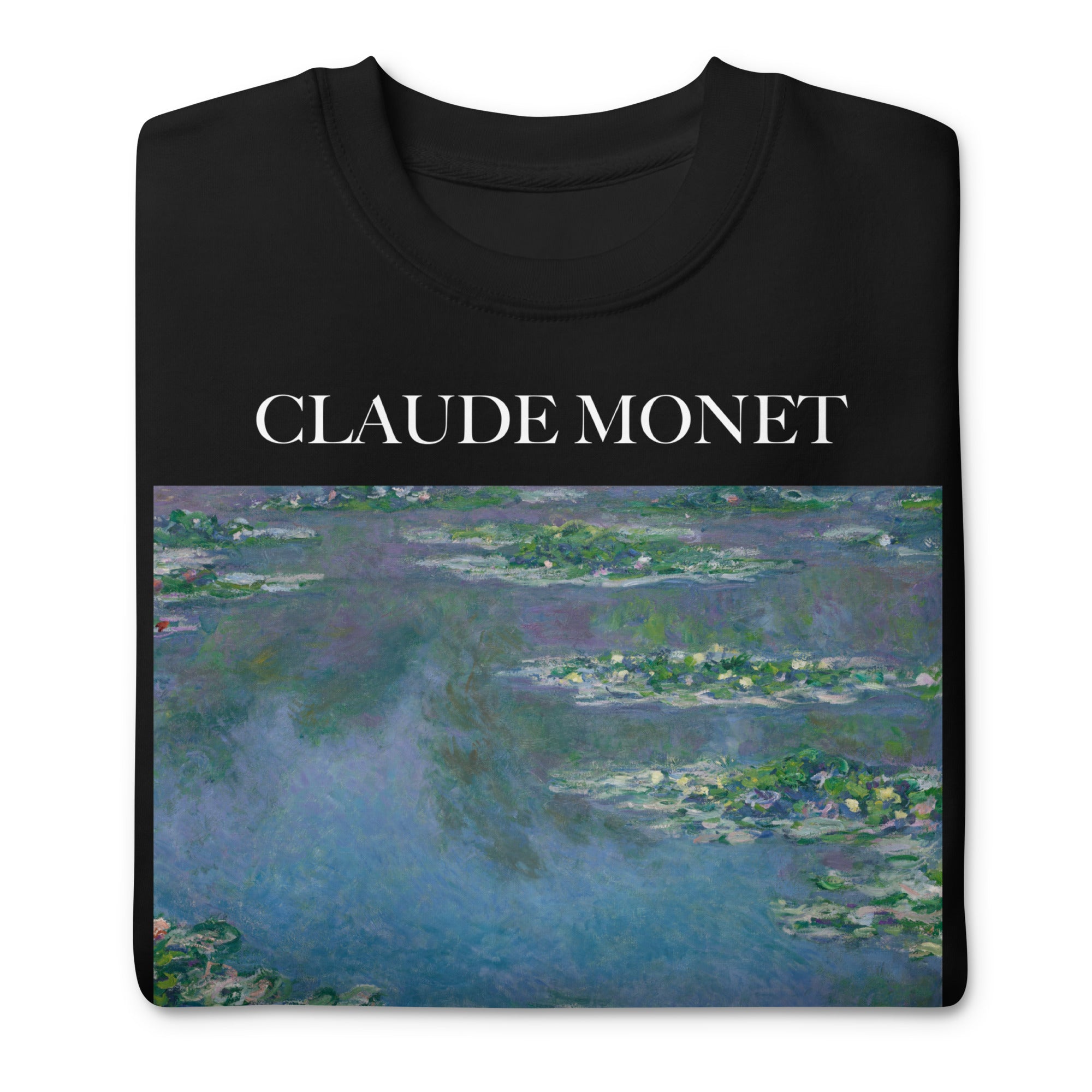 Claude Monet 'Water Lilies' Famous Painting Sweatshirt | Unisex Premium Sweatshirt