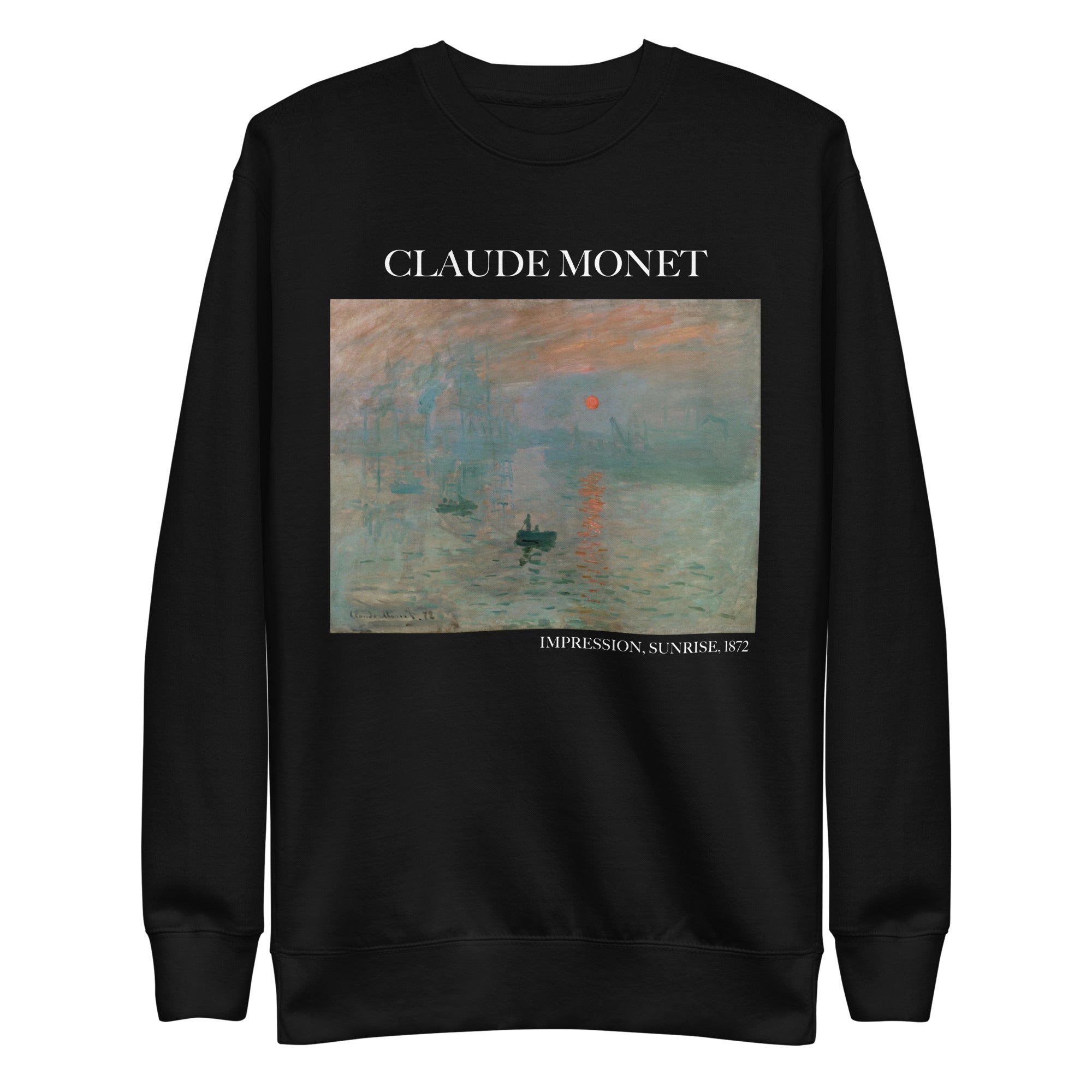 Sweatshirt „Impression, Sonnenaufgang“ von Claude Monet, berühmtes Gemälde, Unisex, Premium-Sweatshirt