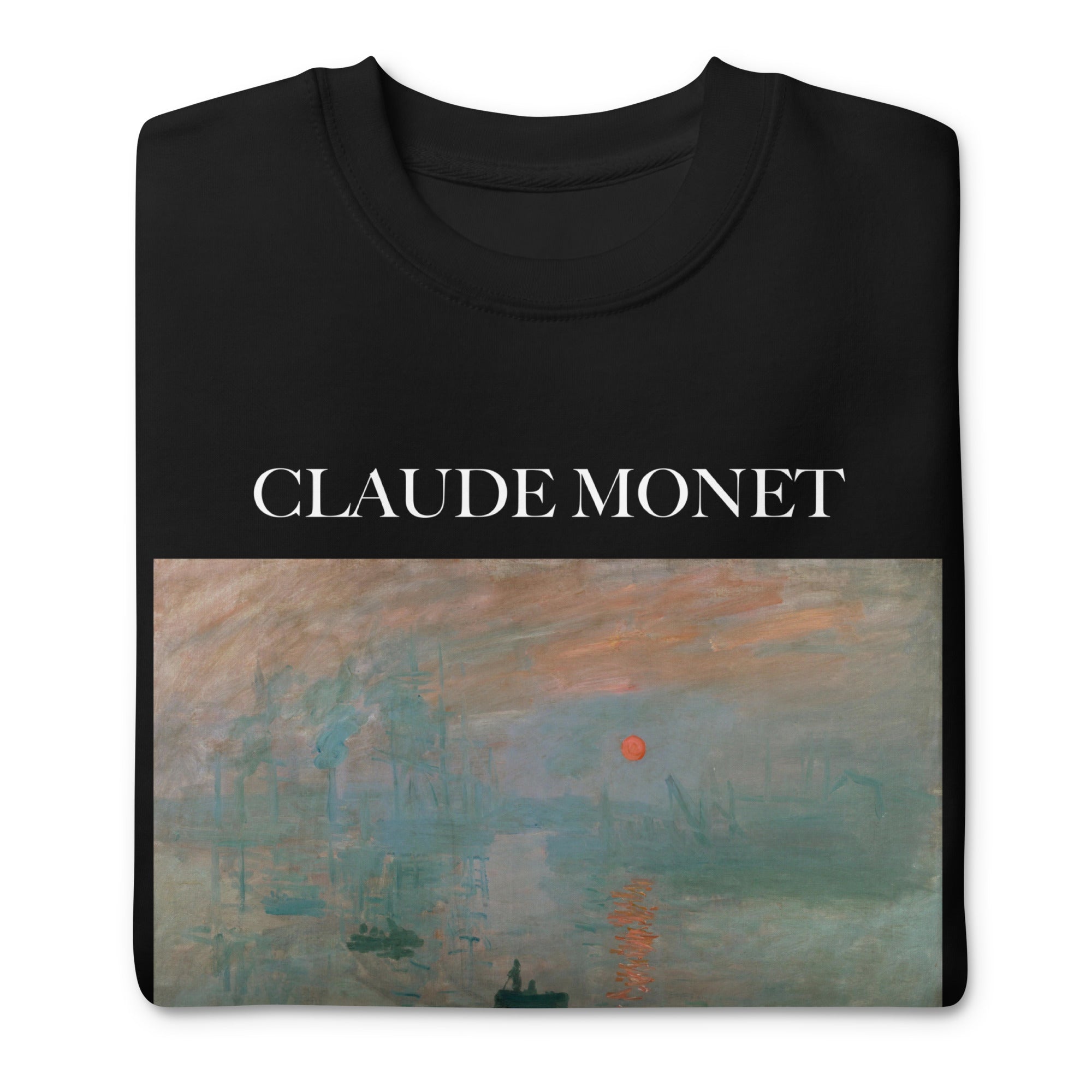 Sweatshirt „Impression, Sonnenaufgang“ von Claude Monet, berühmtes Gemälde, Unisex, Premium-Sweatshirt