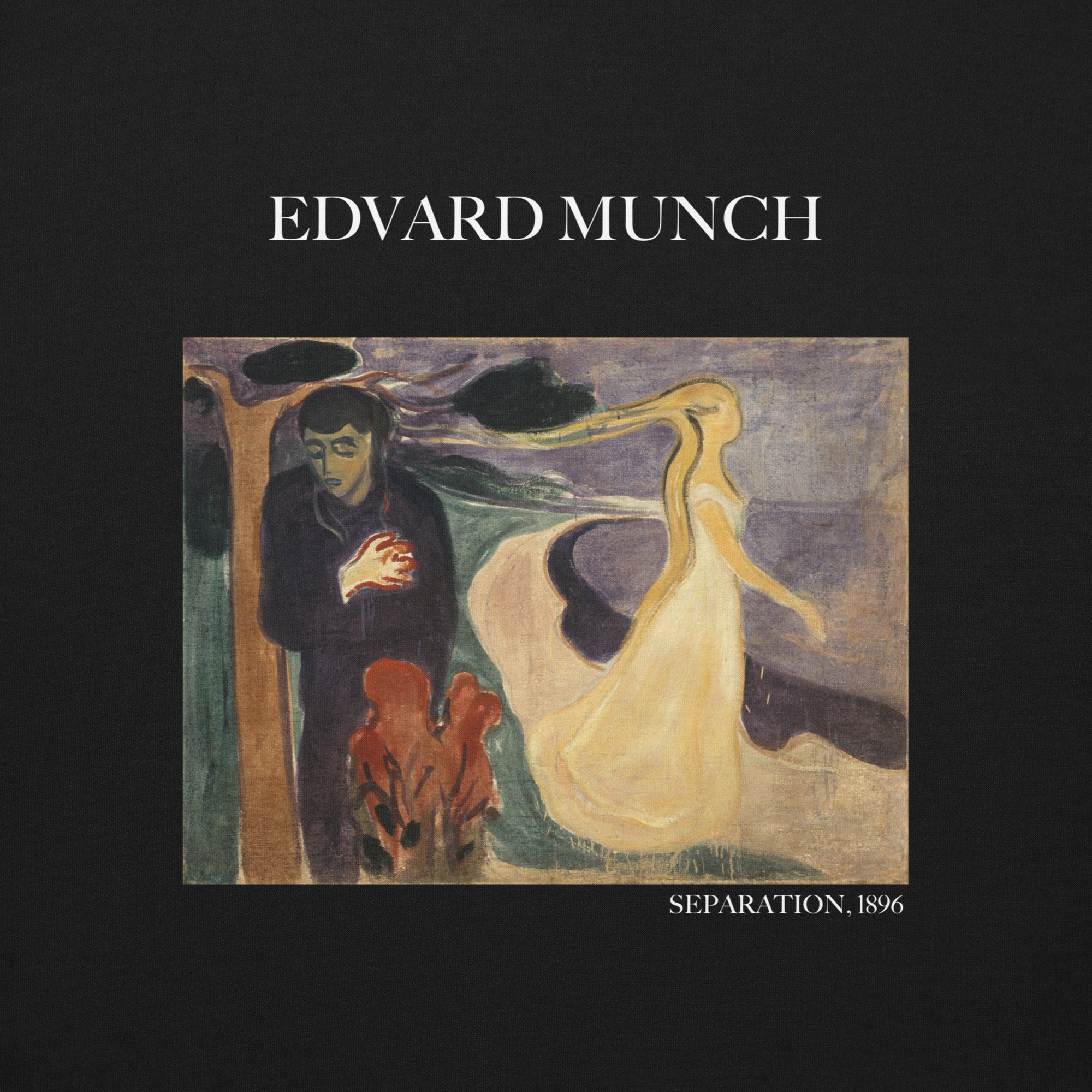 Sweatshirt mit berühmtem Gemälde „Separation“ von Edvard Munch, Premium-Unisex-Sweatshirt