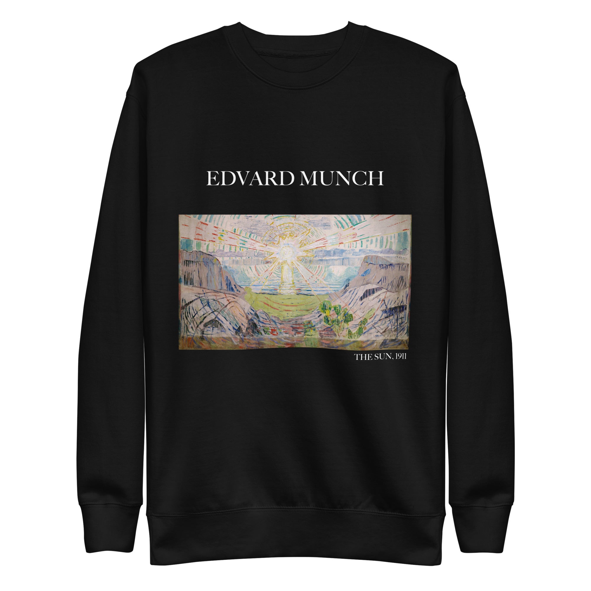 Sweatshirt mit berühmtem Gemälde „Die Sonne“ von Edvard Munch | Premium-Sweatshirt für Unisex