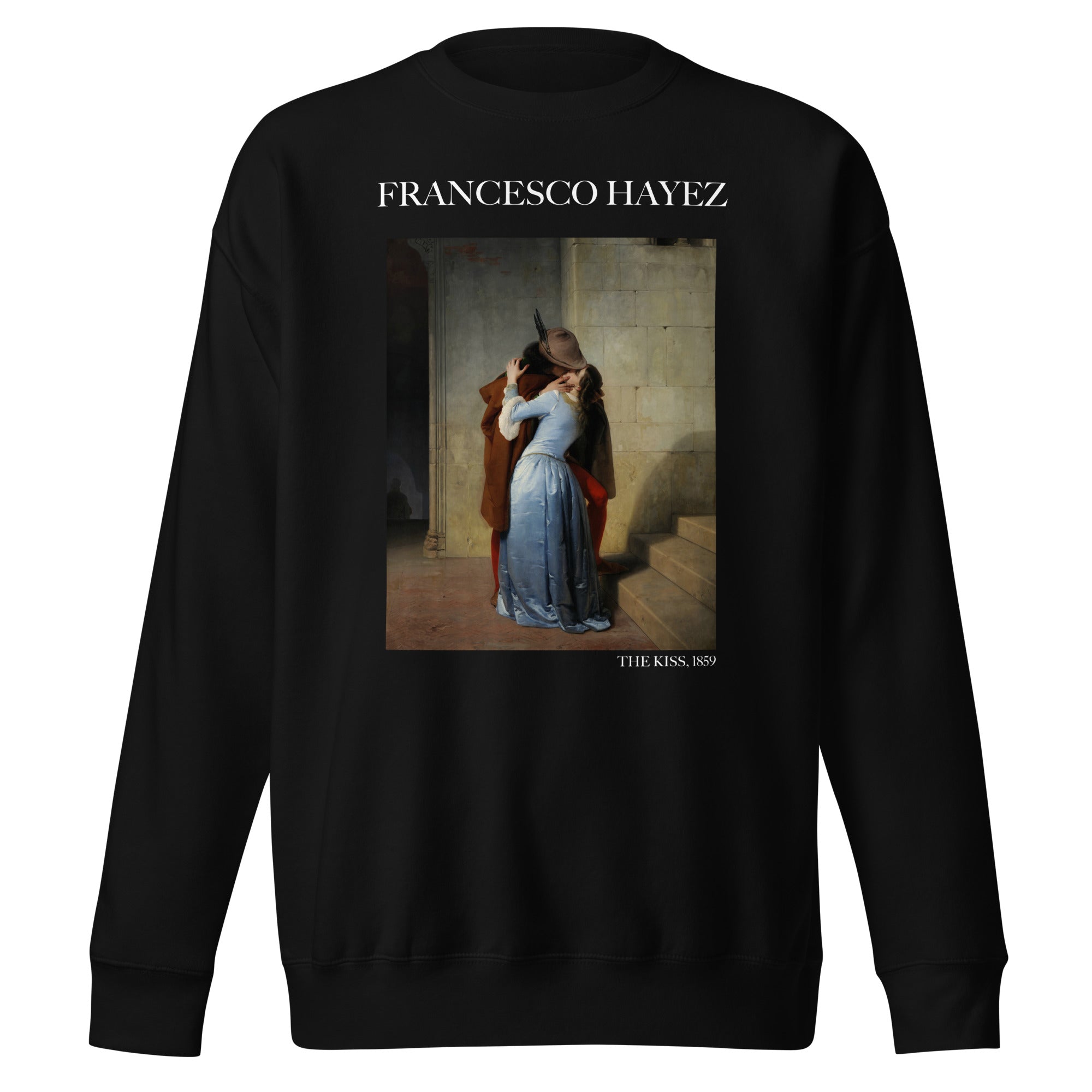 Sweatshirt mit berühmtem Gemälde „Der Kuss“ von Francesco Hayez | Premium-Sweatshirt für Unisex