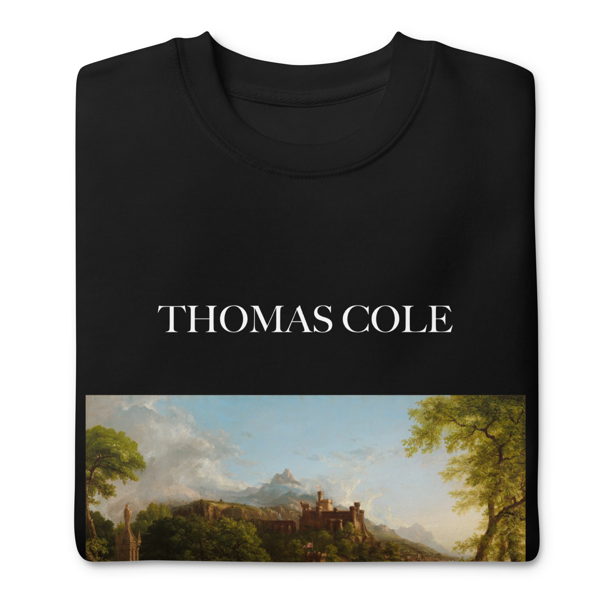 Sweatshirt mit berühmtem Gemälde „The Departure“ von Thomas Cole | Premium-Unisex-Sweatshirt